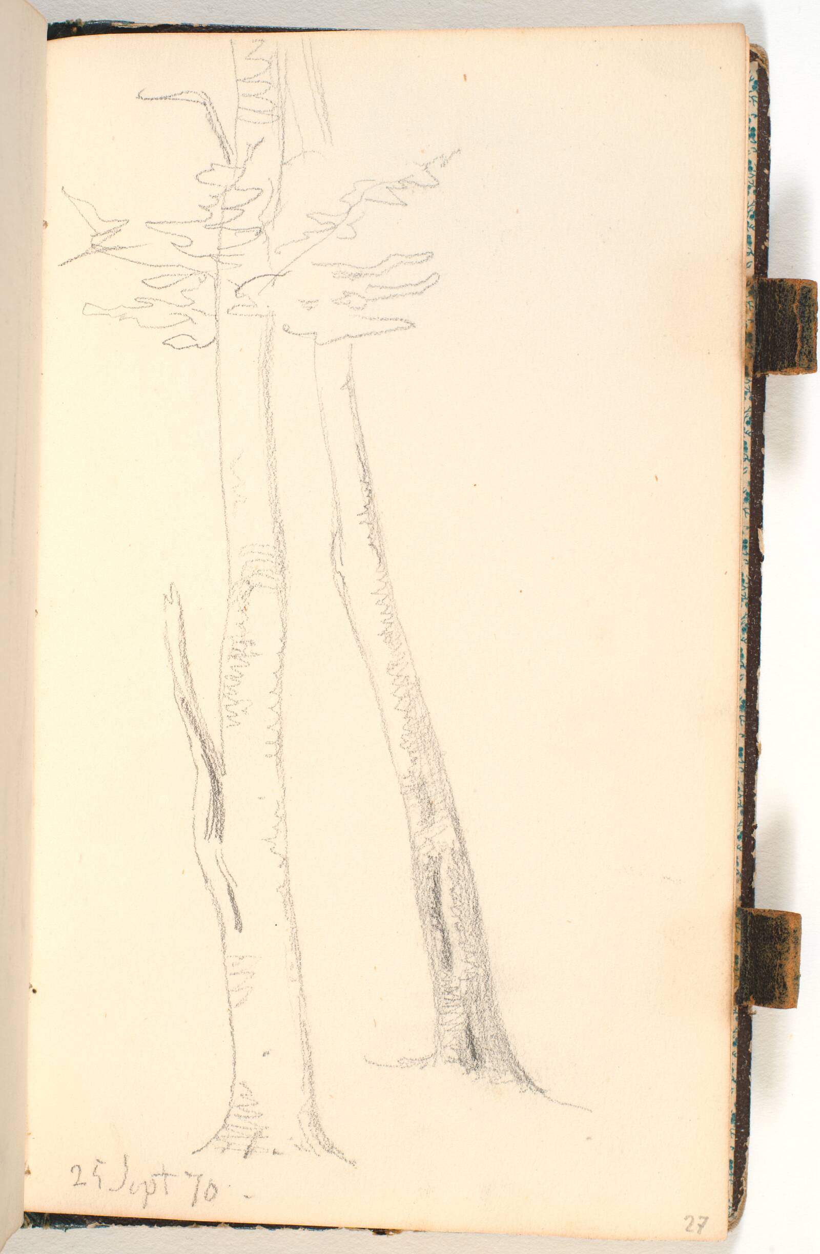 To slanke træer, P.C. Skovgaard, 1870