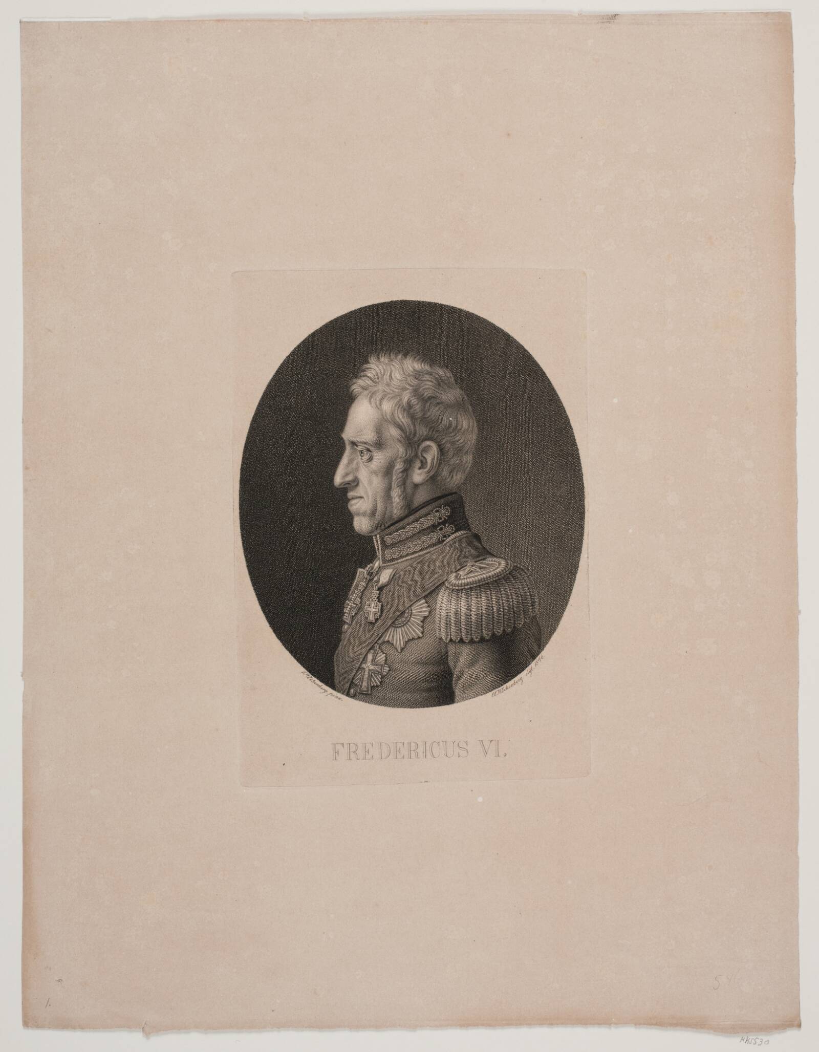 Frederik VI, Erling Eckersberg, 1846