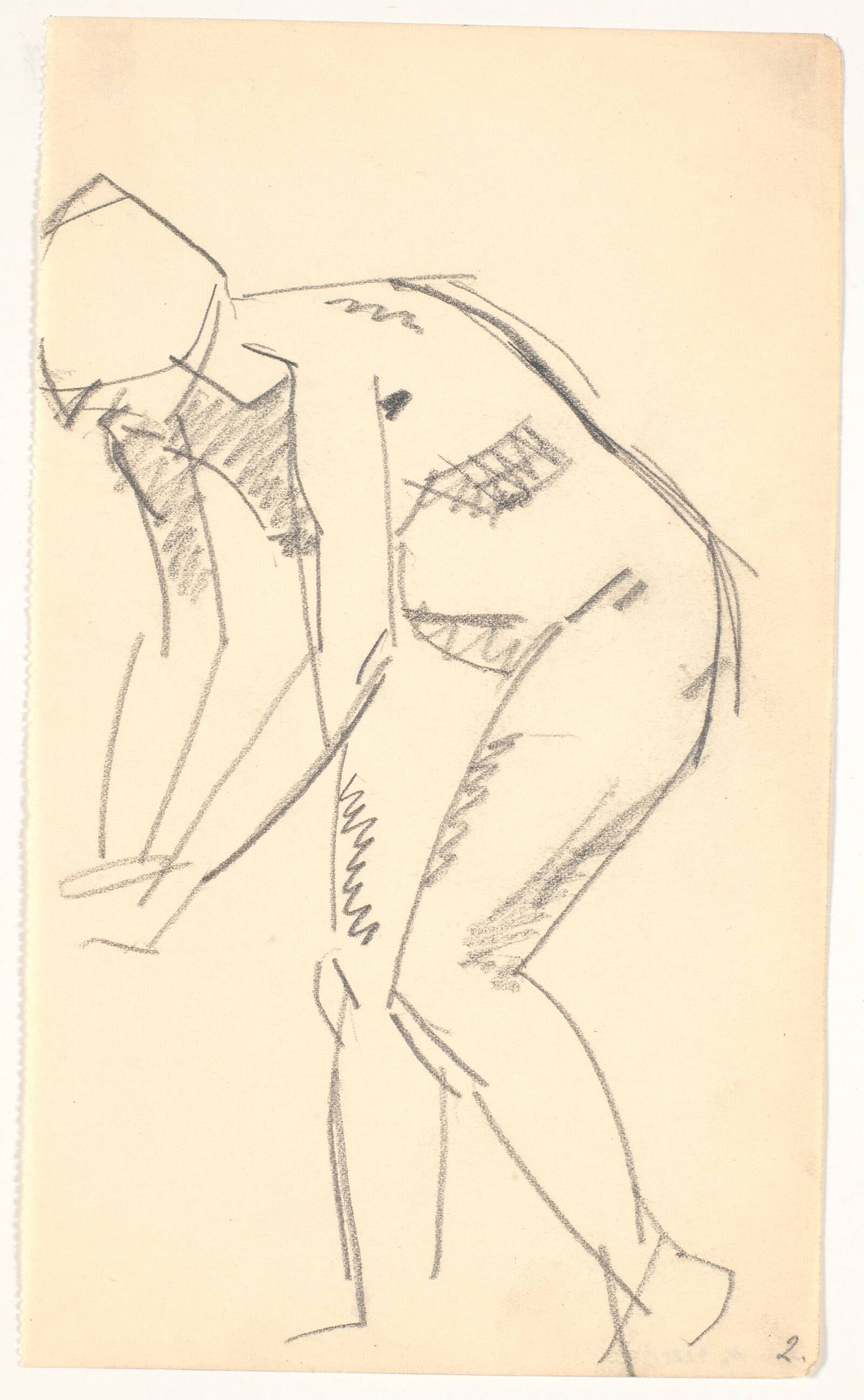 Stående foroverbøjet model, Isakson, Karl, 1914-1915