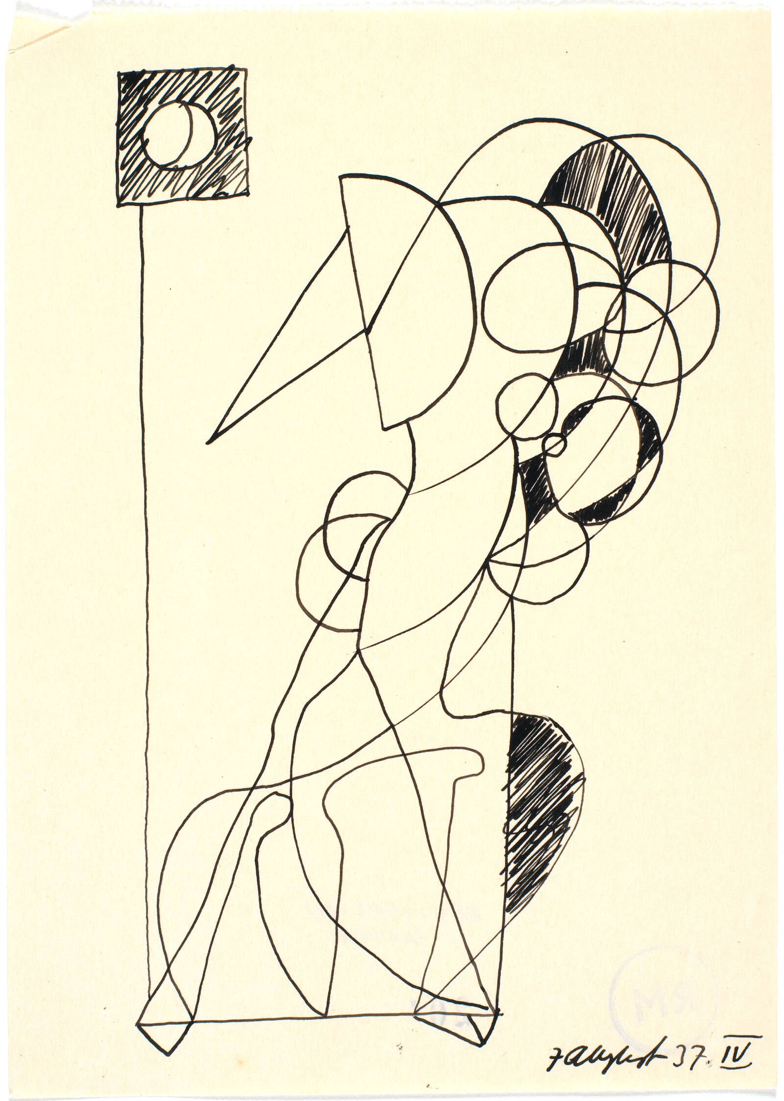 Botanisk figuration, Richard Mortensen, 1937
