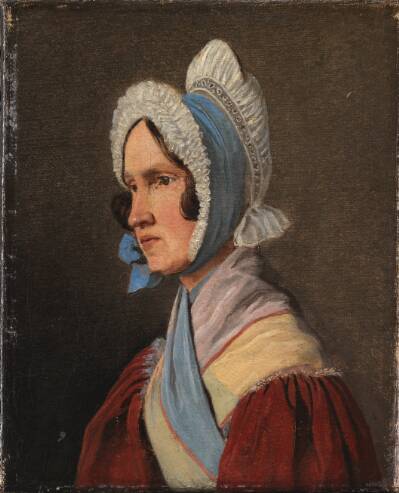Oberstinde Cathrine Lundbye, f. Bonnevie, kunstnerens moder