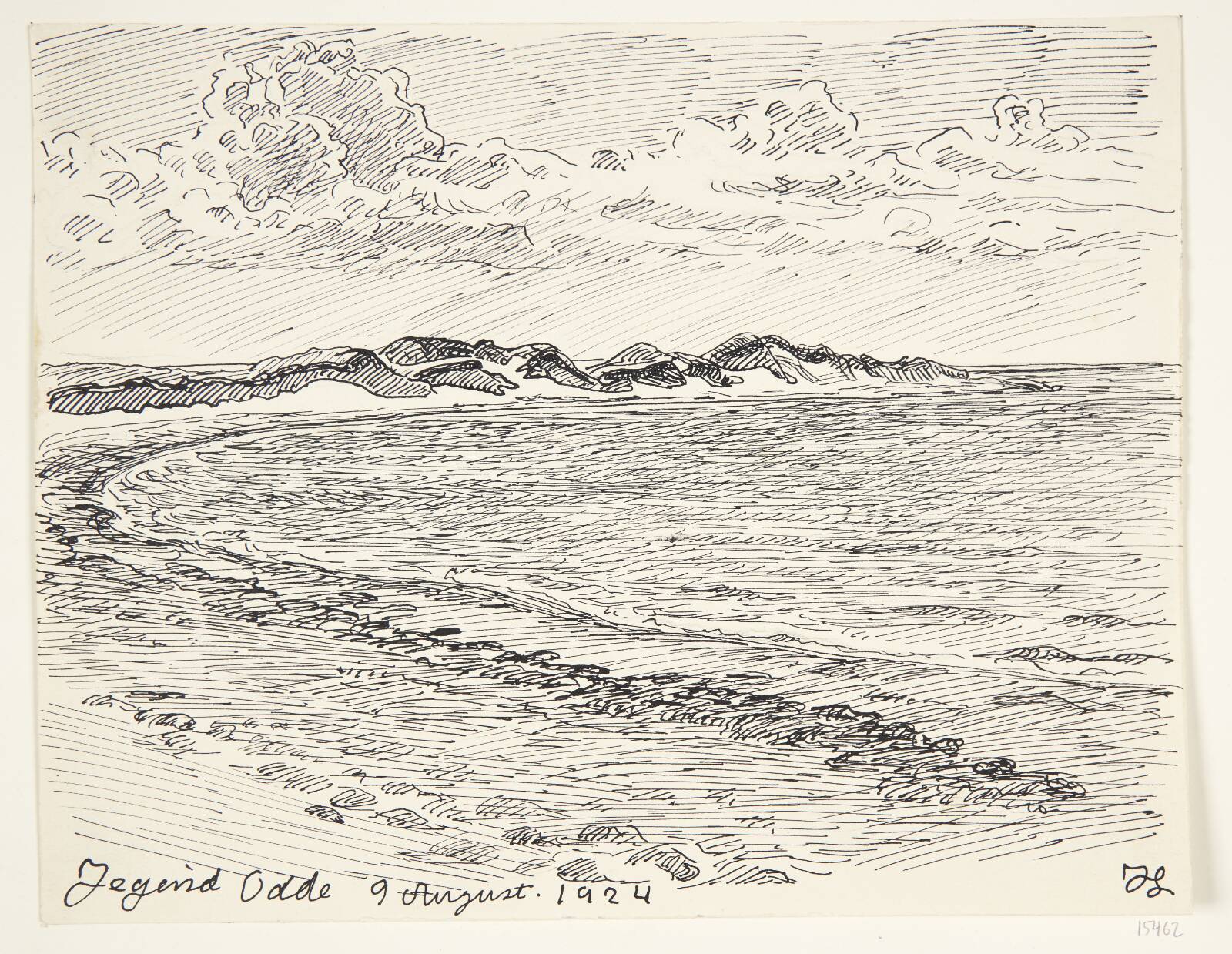 "Jegindø Odde", Johannes Larsen, 1924