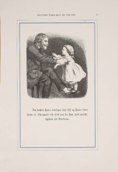 Illustration til "Hvorledes Dagen gaaer for Lille Lise"