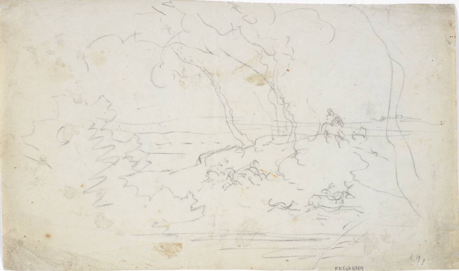 Landskabsskitse, Dankvart Dreyer, 1831-1852