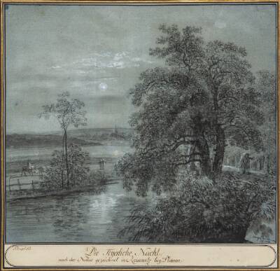 Die Feurliche Nacht nach der Natur gezeichnet in ReiseWitz bey Plauen.