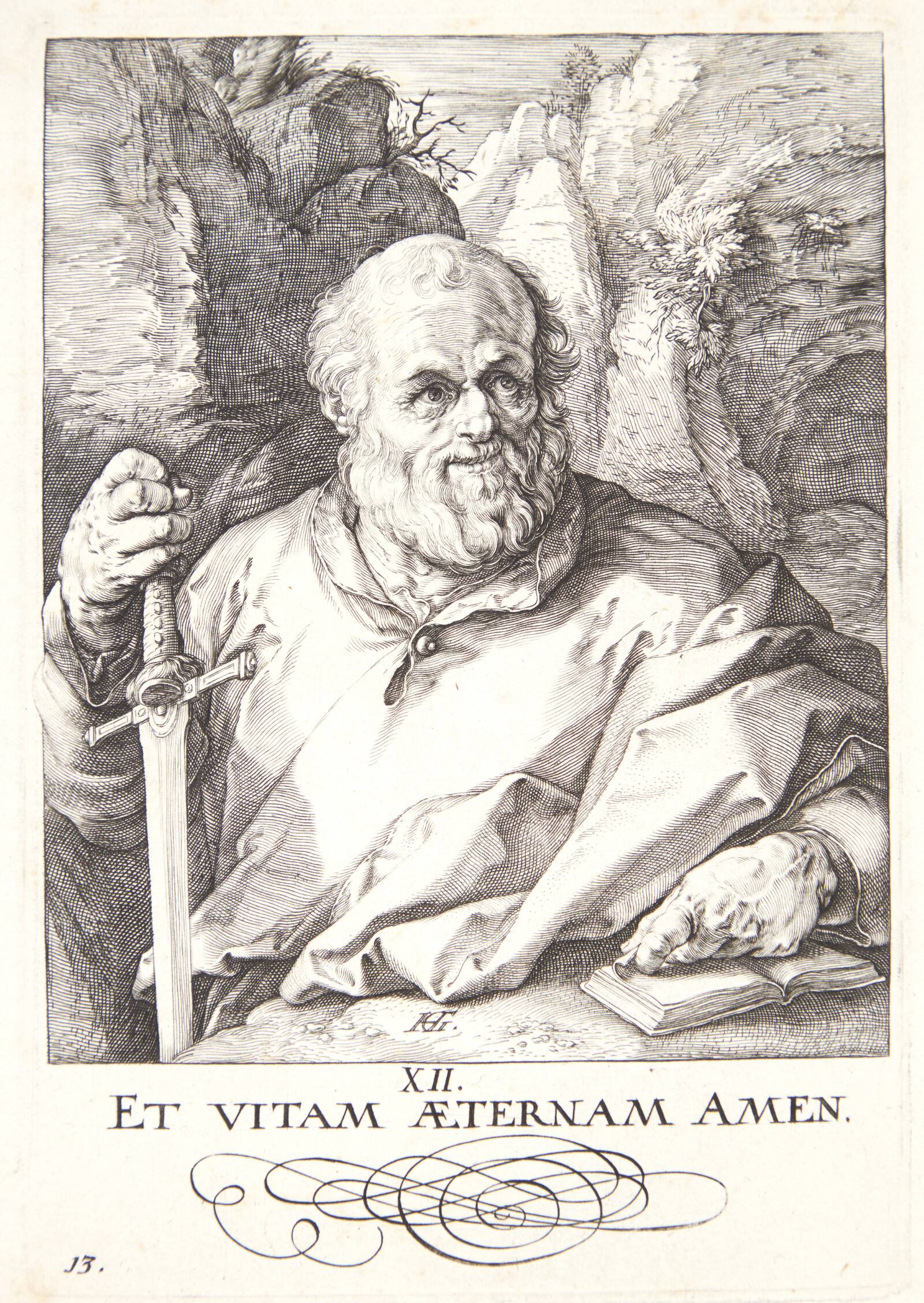 Apostlen Matthias, Hendrick Goltzius, 1589
