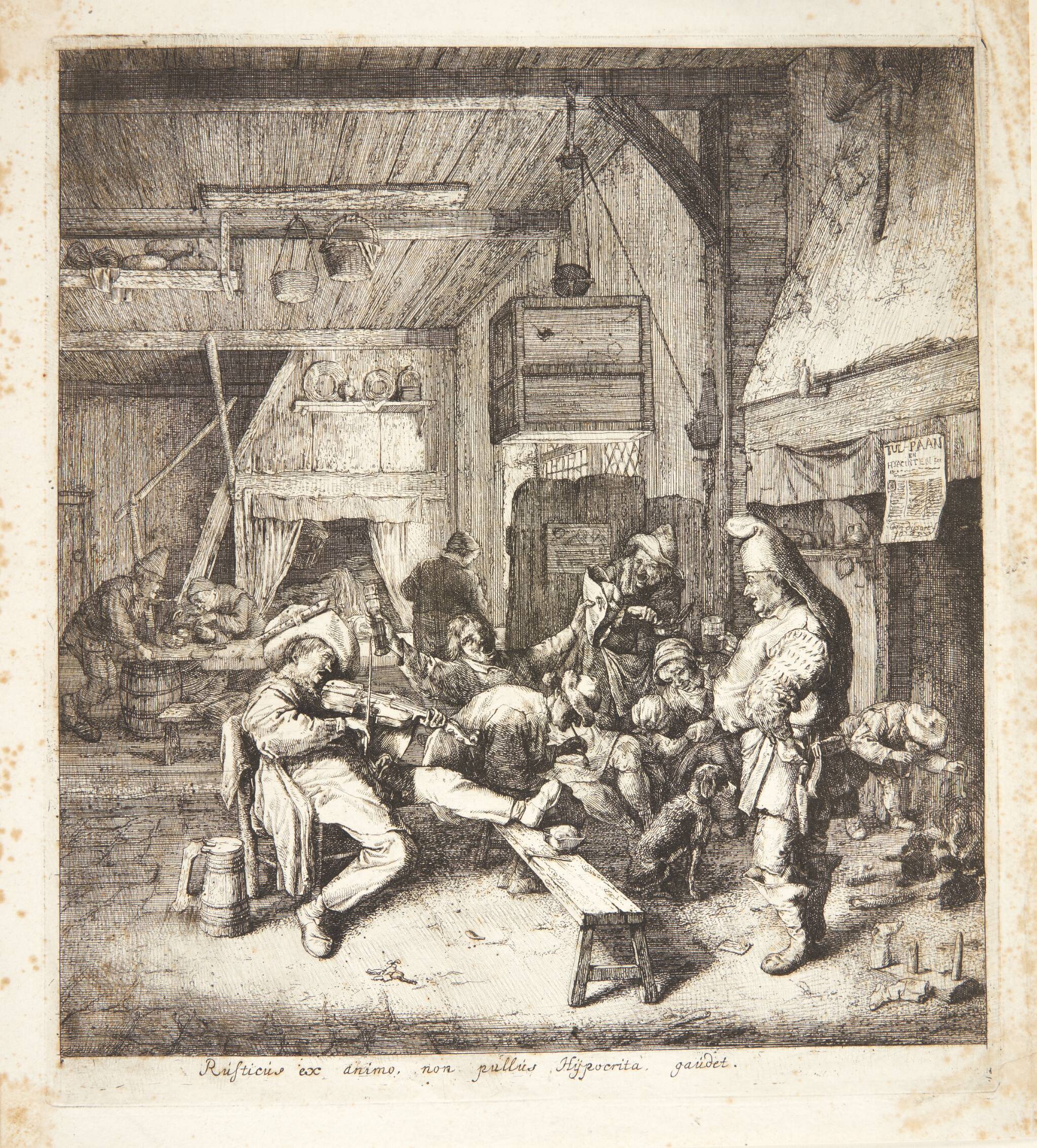 Fiolspiller i en krostue