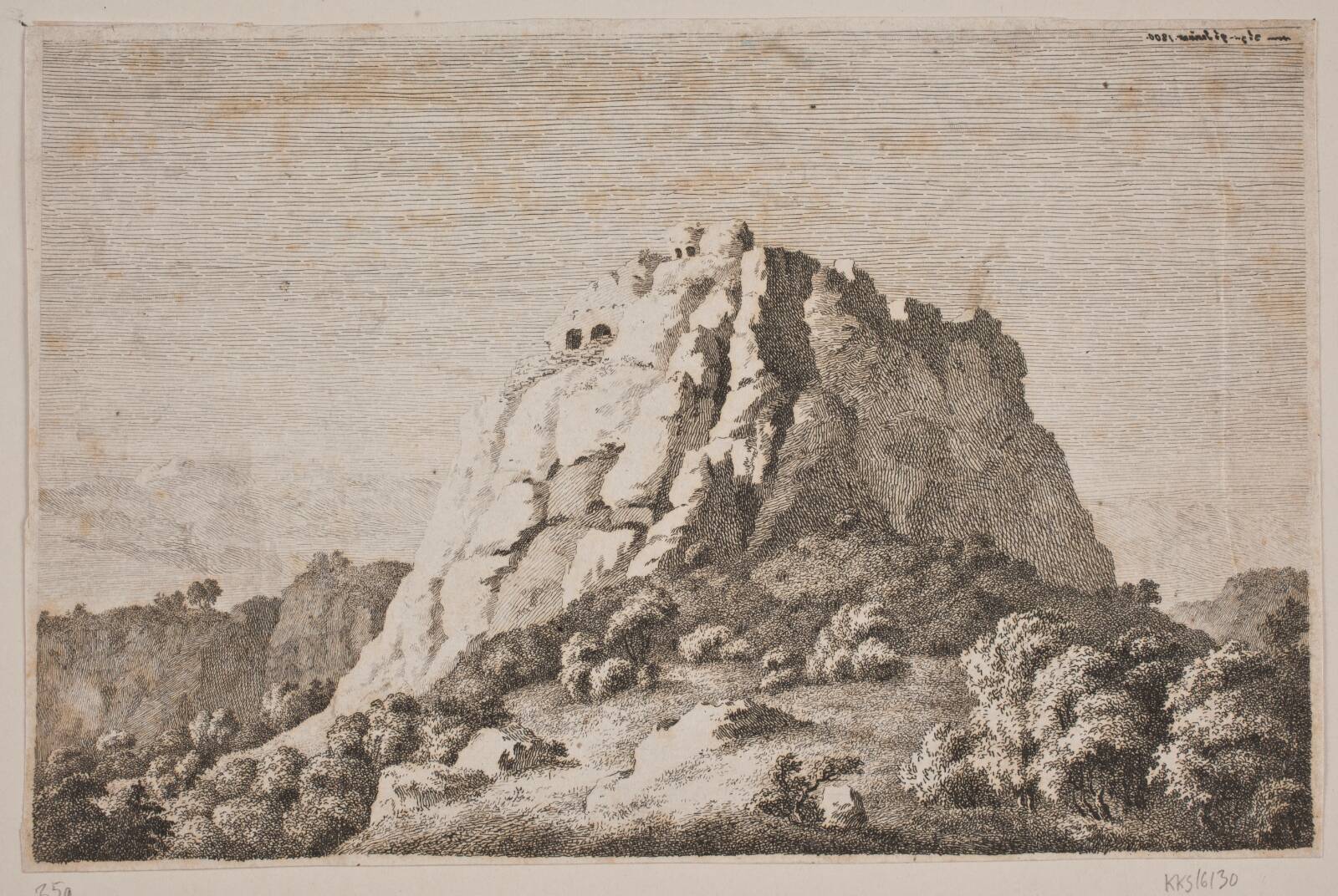 Bjergparti, Anton Carl Dusch, 1800