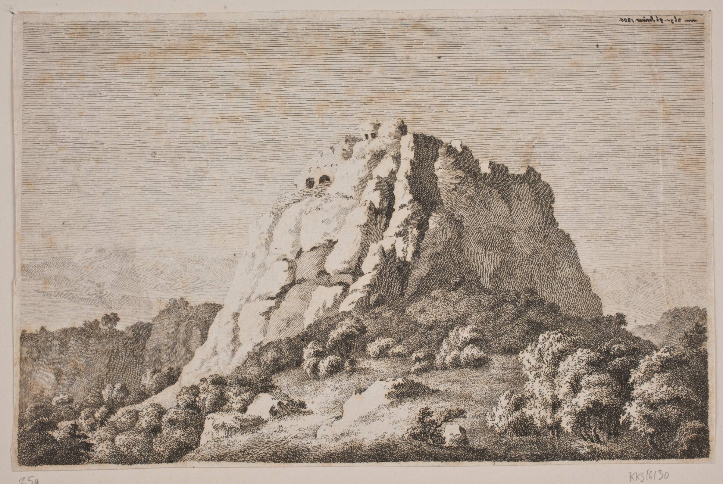 Bjergparti, Anton Carl Dusch, 1800