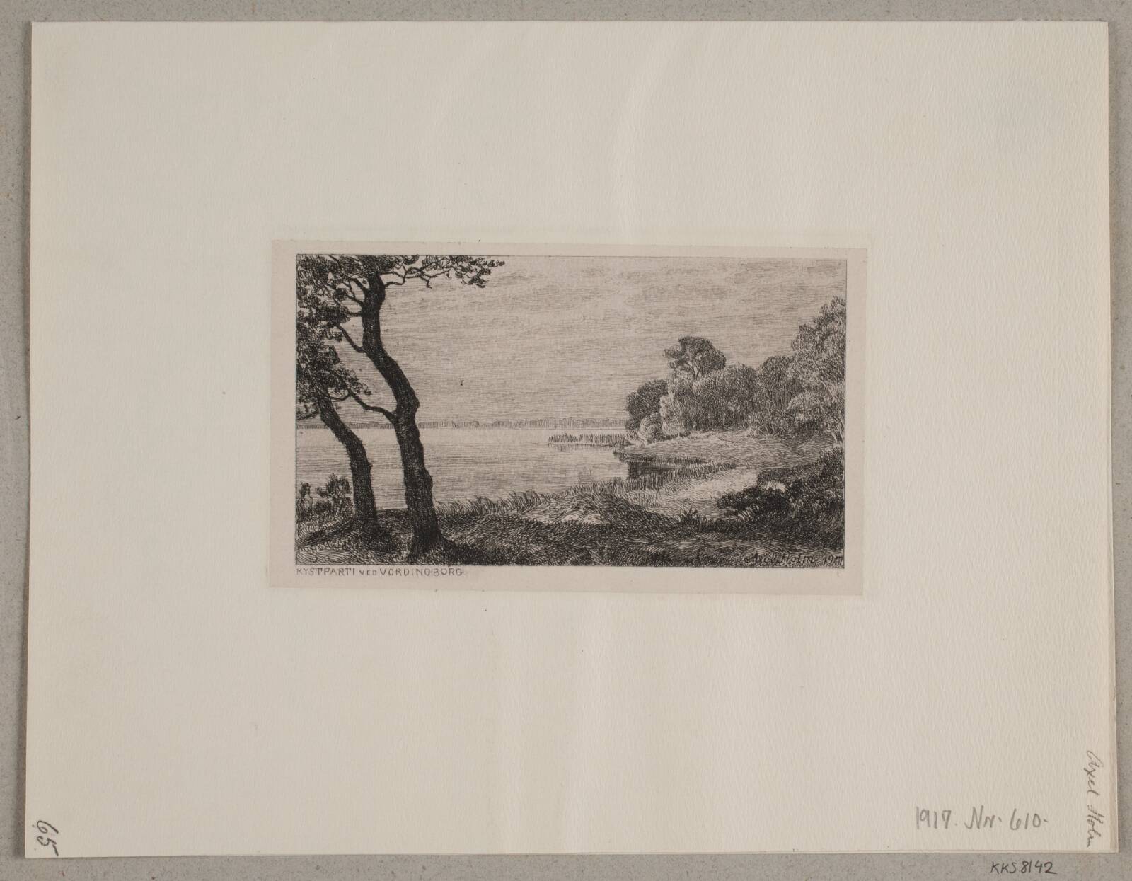 Kystparti ved Vordingborg, Axel Holm, 1917