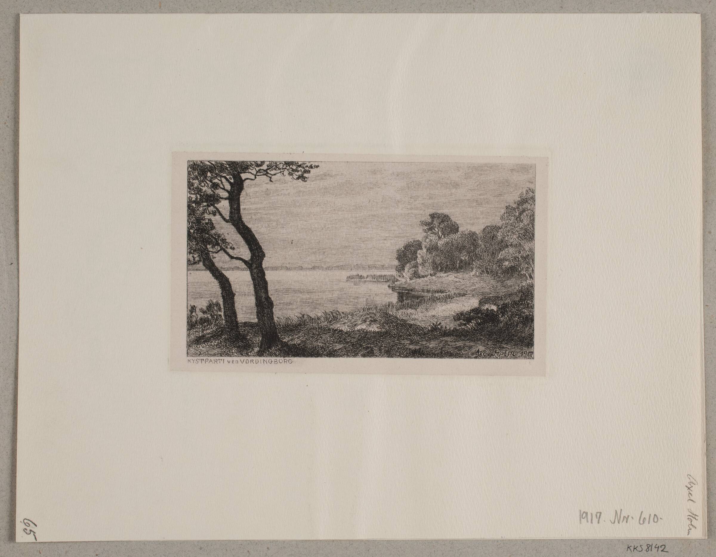 Kystparti ved Vordingborg, Axel Holm, 1917