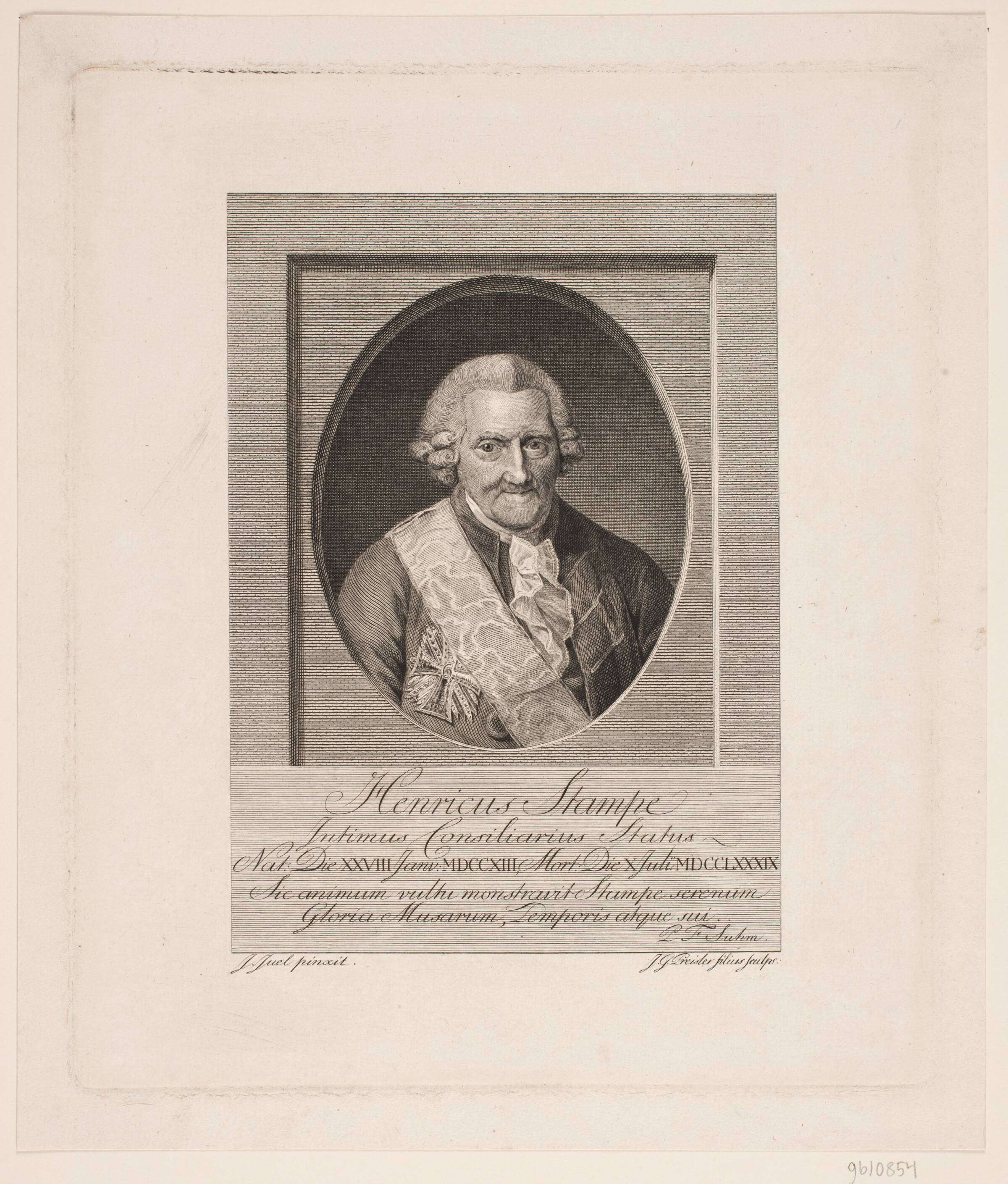 Henrik Stampe, J.G. Preisler, 1790