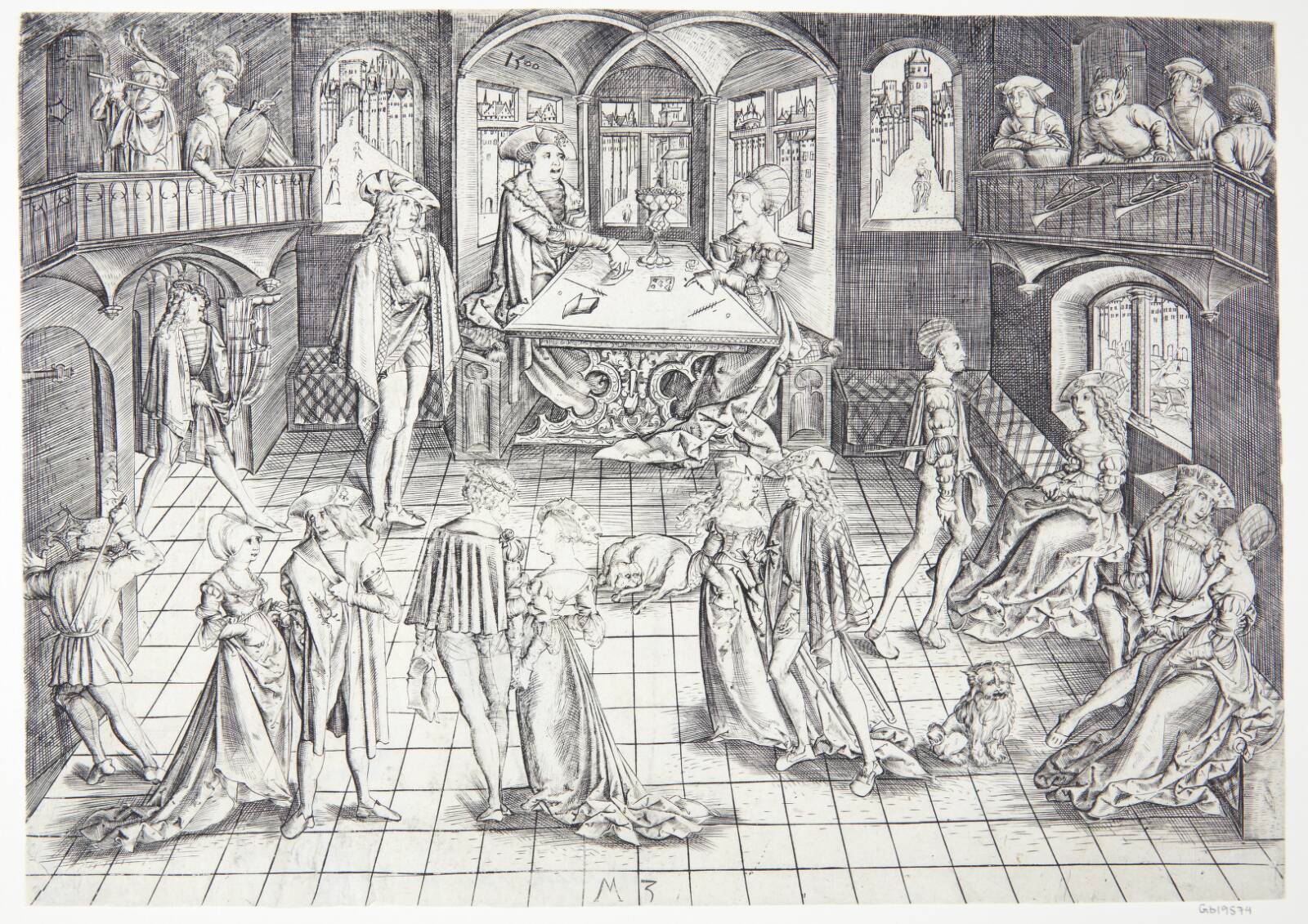 Det store hofbal, Monogrammist MZ, 1498-1510