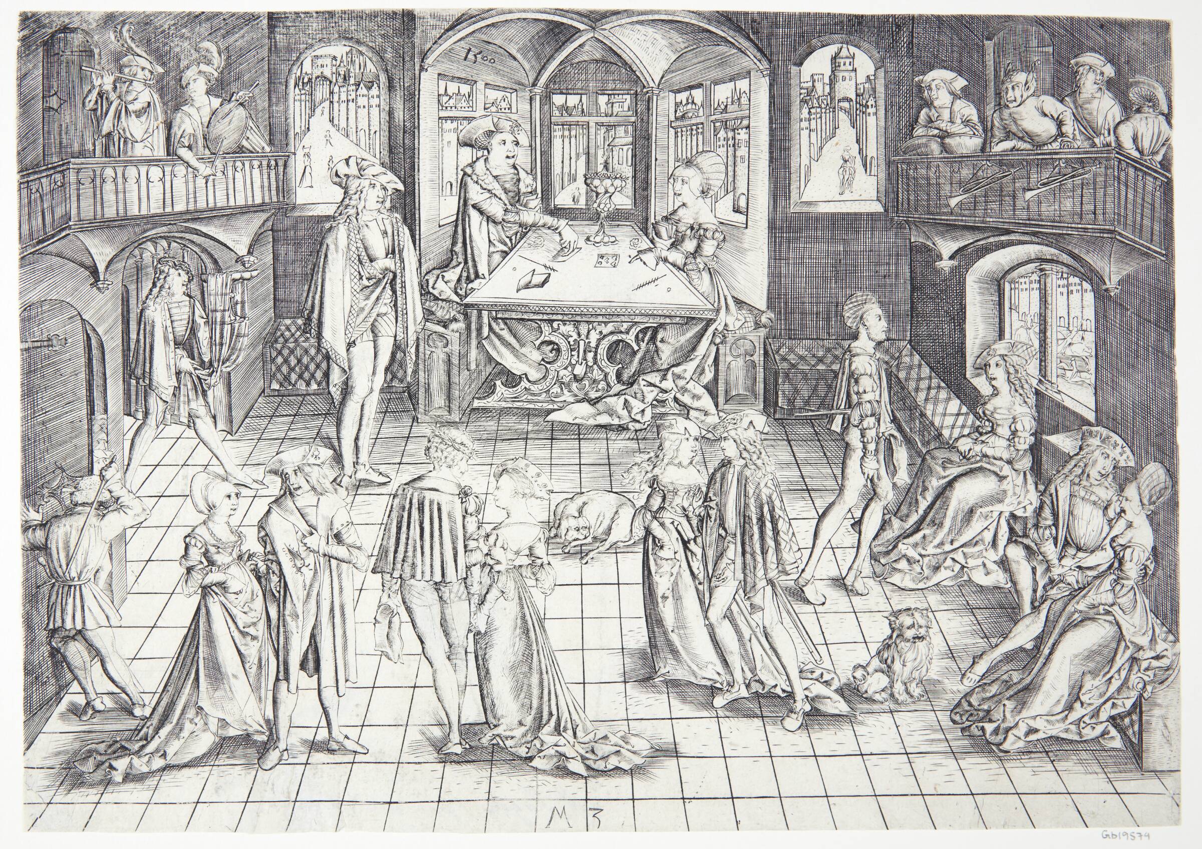 Det store hofbal, Monogrammist MZ, 1498-1510
