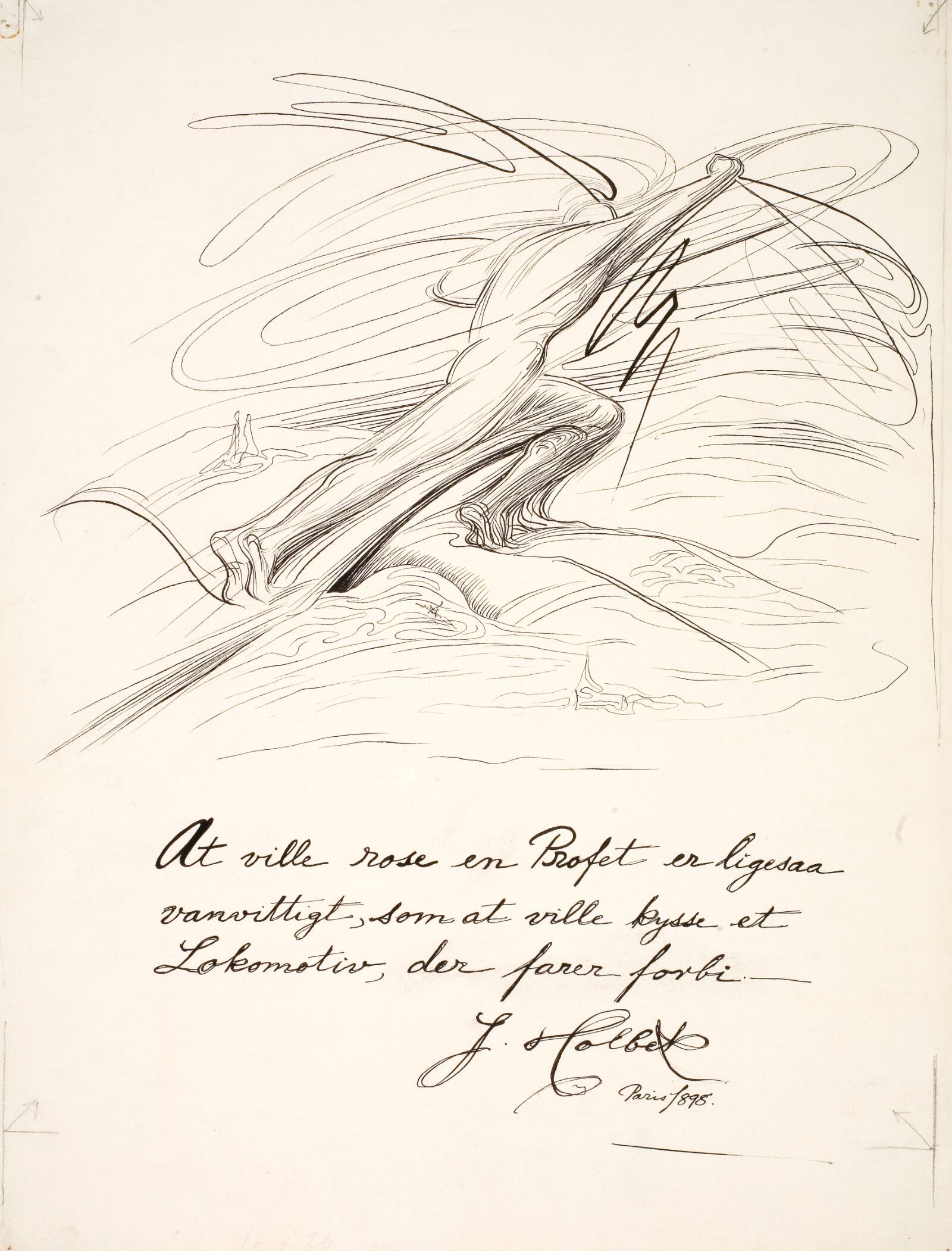 Evige Jødeland, Johannes Holbek, 1898