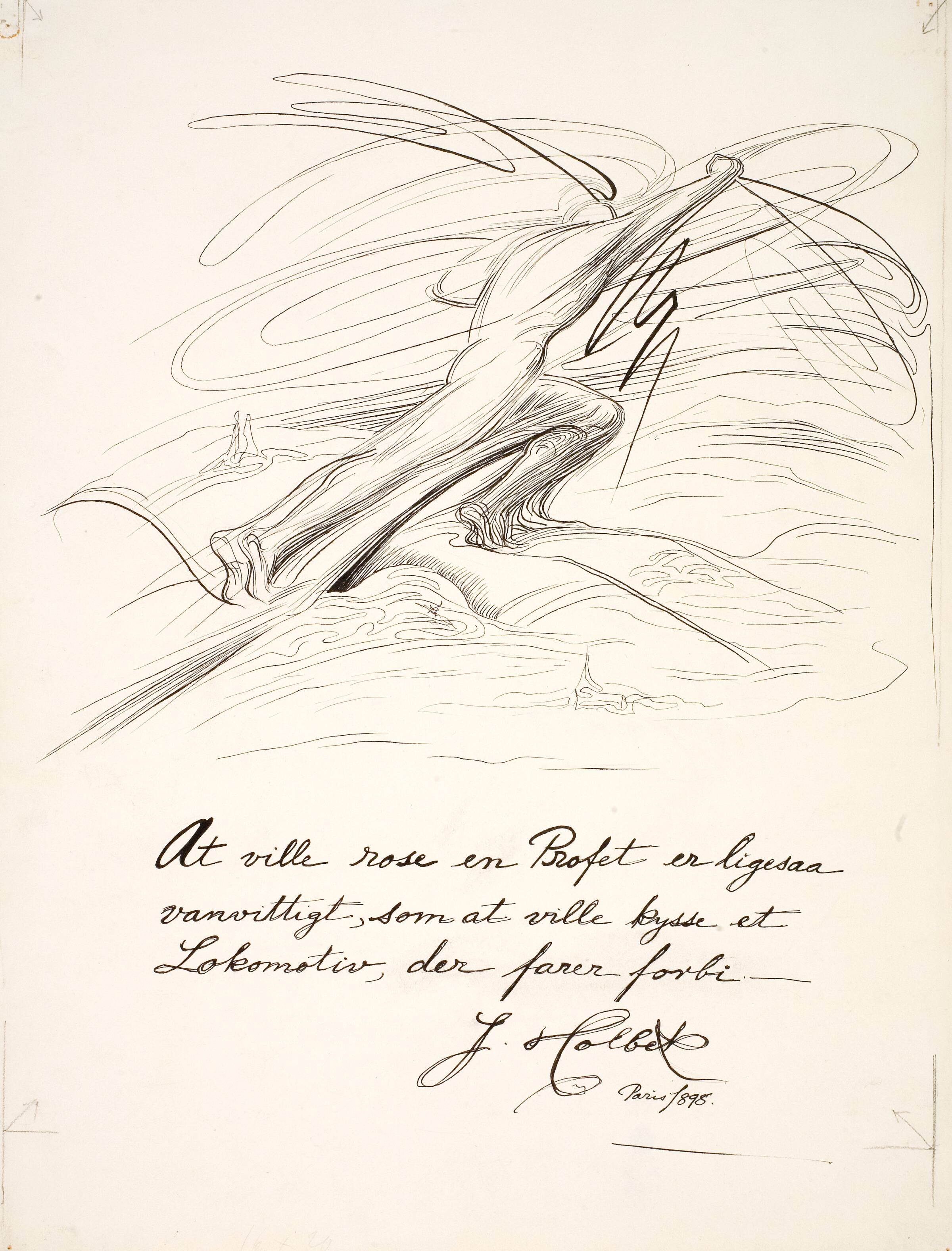 Evige Jødeland, Johannes Holbek, 1898