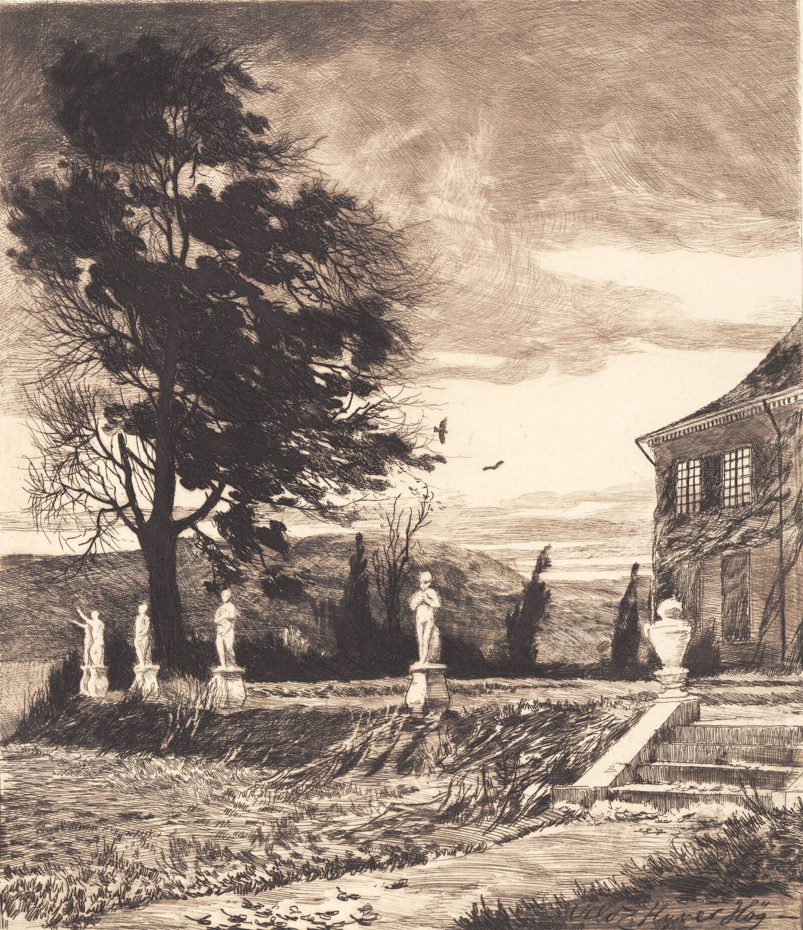 "Vildt flyver Høg", Hans Nikolaj Hansen, 1897