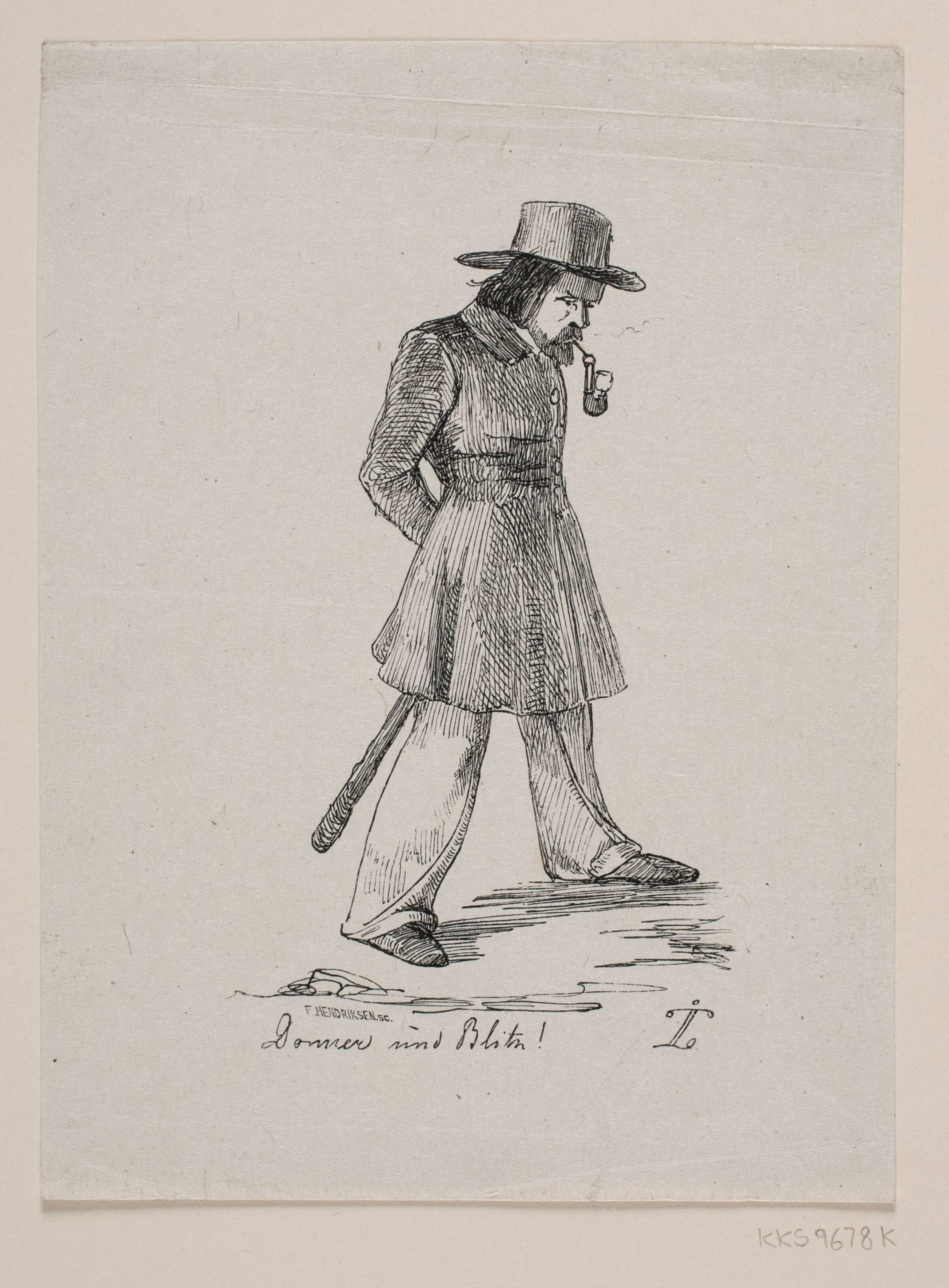 "Dommer vind Blitz.", F. Hendriksen, 1847-1938