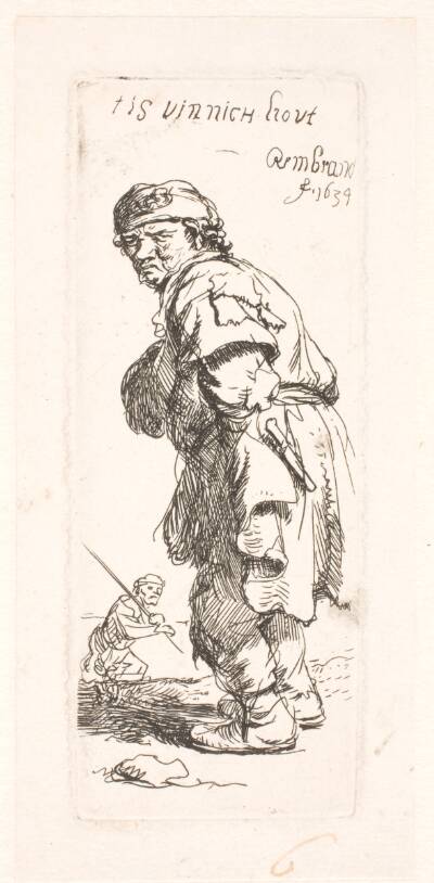 Bonde, der spørger om noget