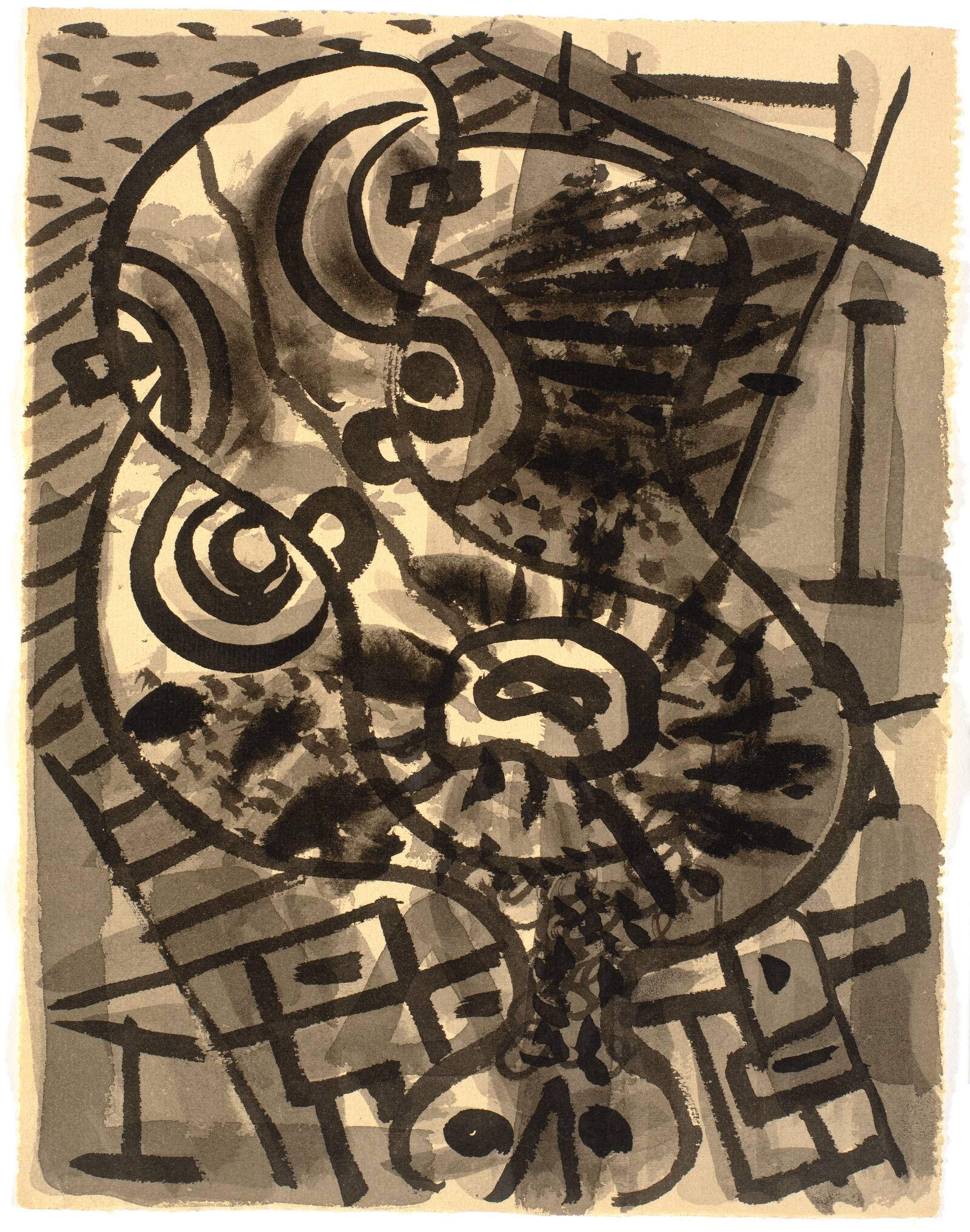 Figuration, hoved, Richard Mortensen, 1945-1948