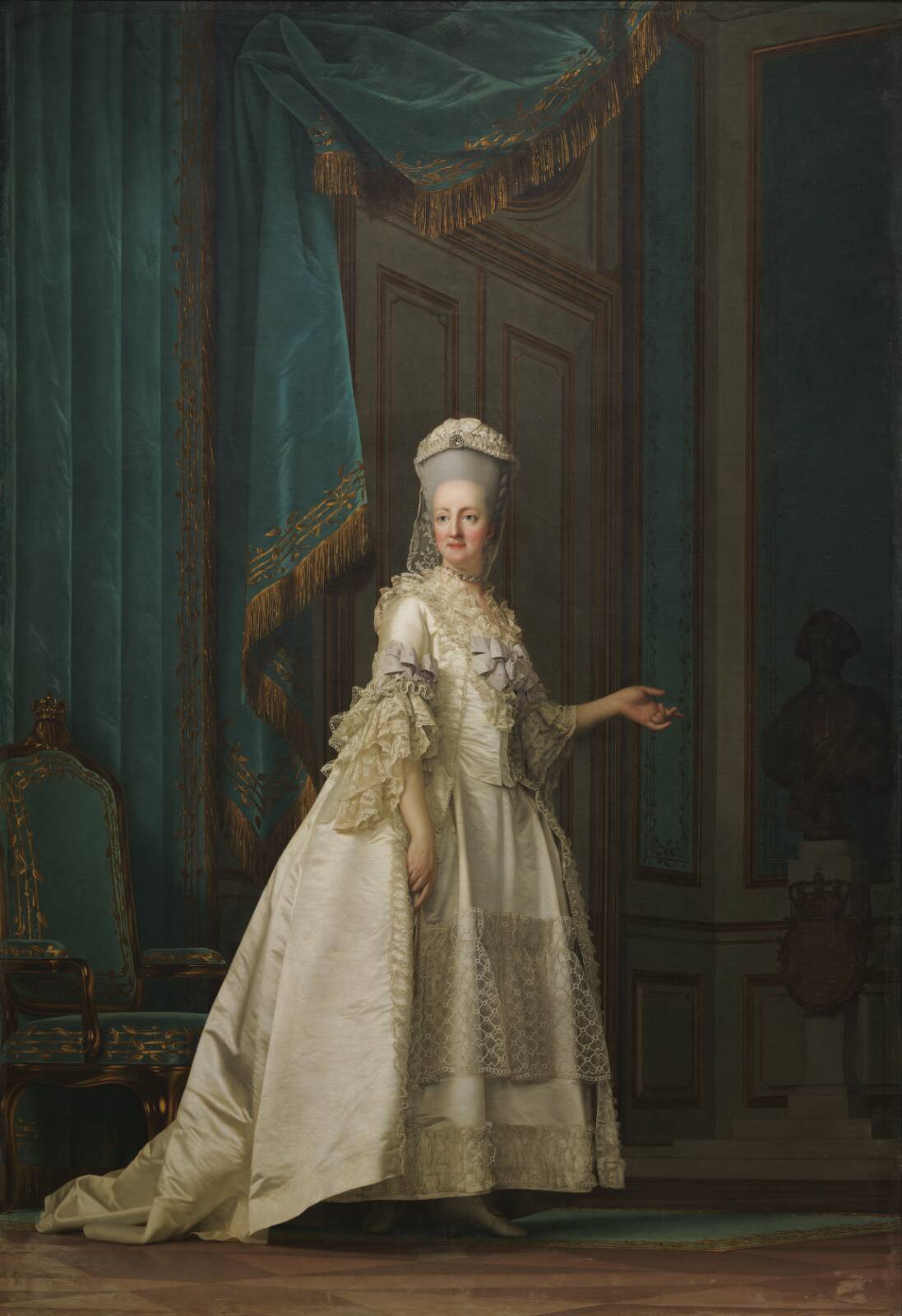 The Queen Dowager Juliane Marie, by Vigilius Eriksen, 1776