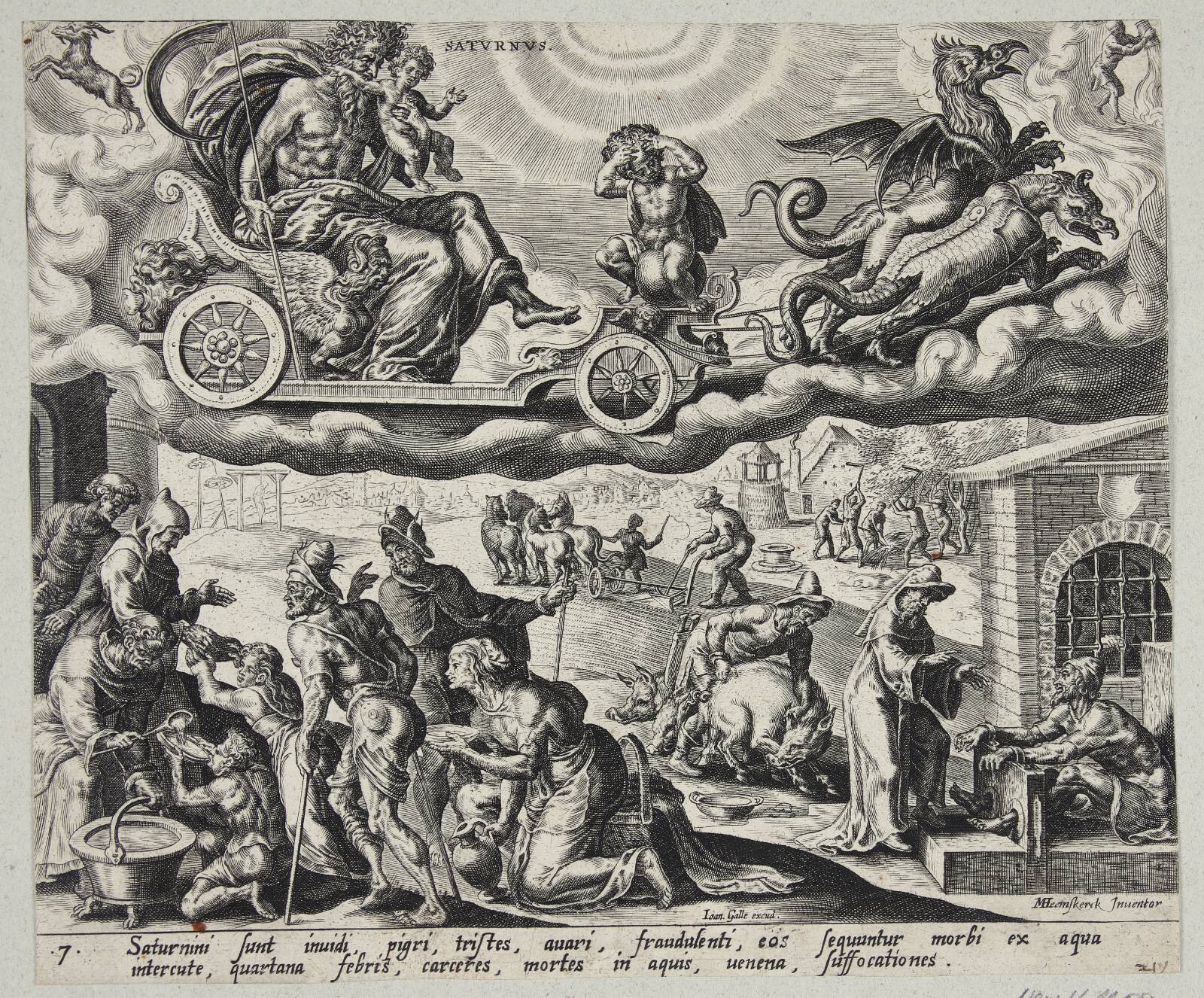Saturn, Harmen Jansz. Muller, 1566-1569