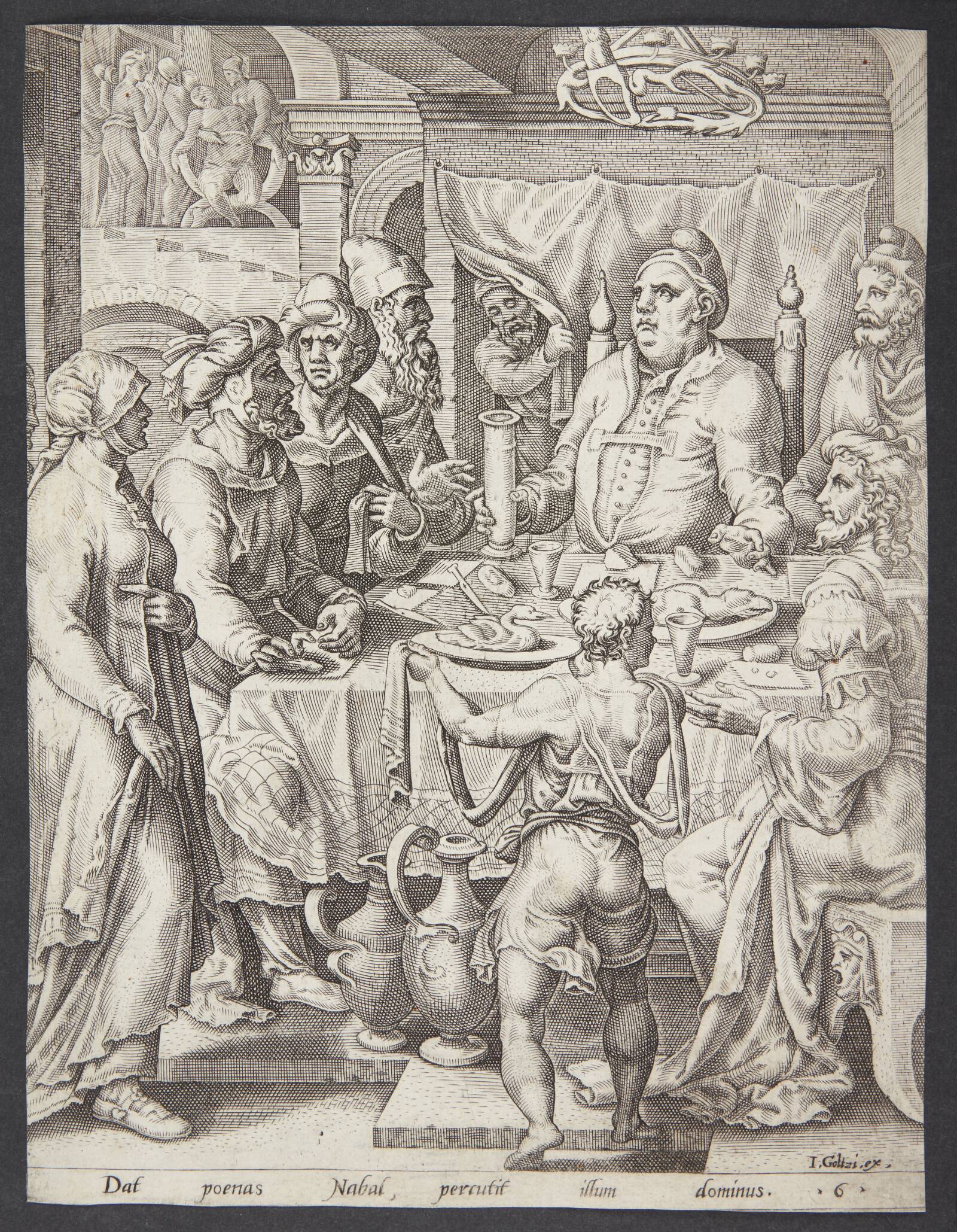 Nabals gæstebud, Ubekendt, 1555