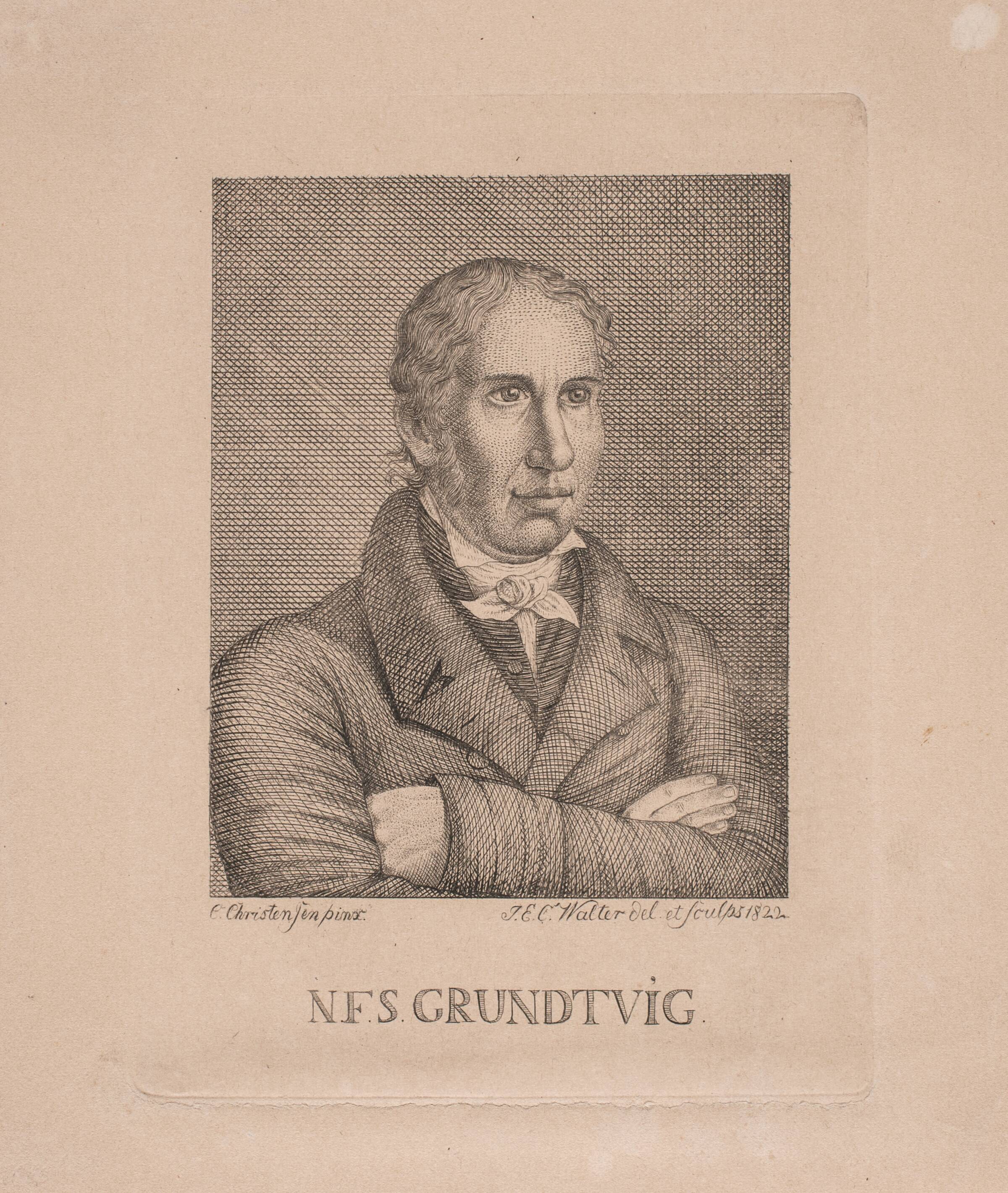 N. F. S. Grundtvig, Johan Christian Ernst Walter, 1822