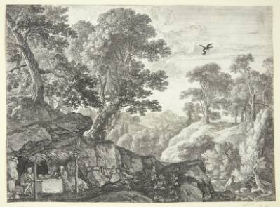 Sankt Paulus og Sankt Antonius ved indgangen til grotten