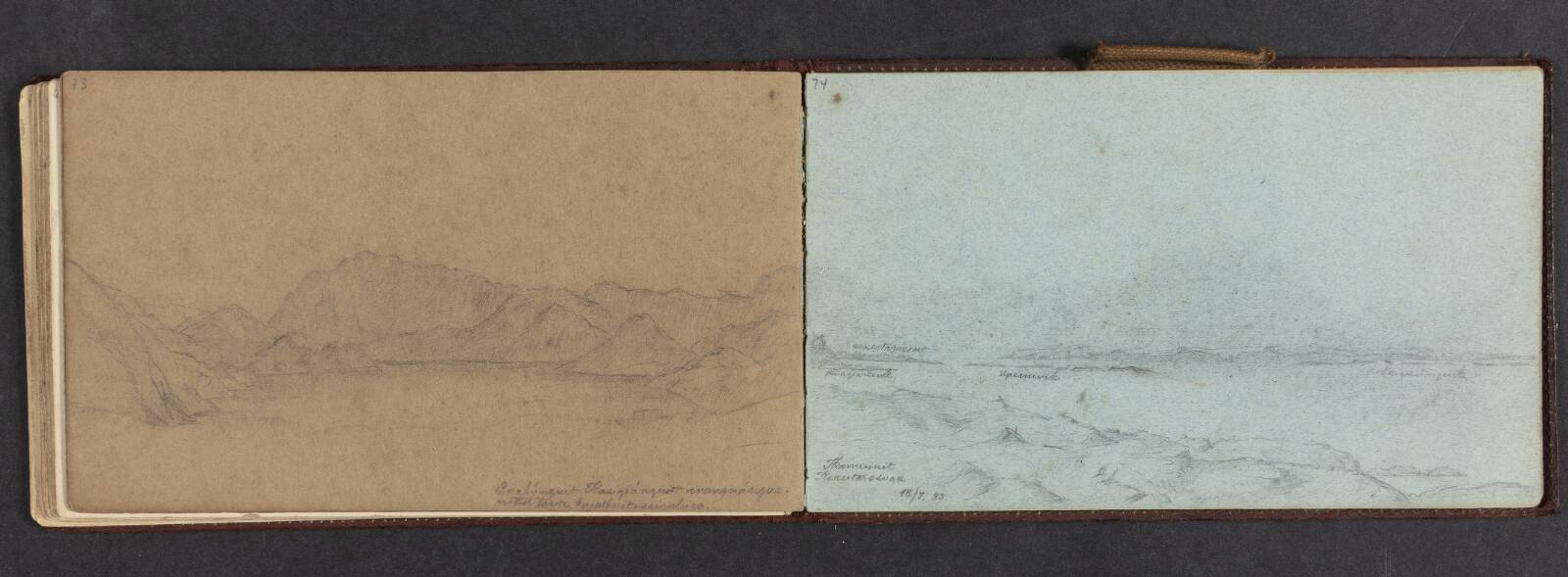 Fjeldlandskab, Lars Møller, 1883