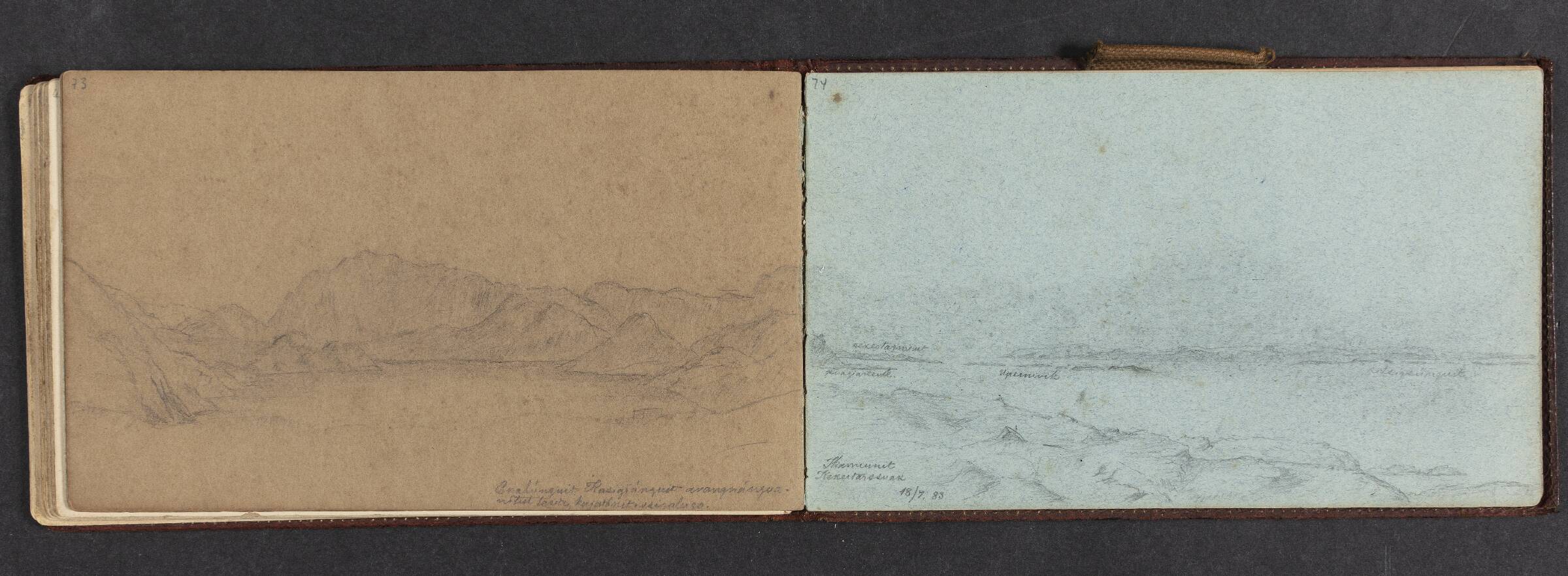Fjeldlandskab, Lars Møller, 1883