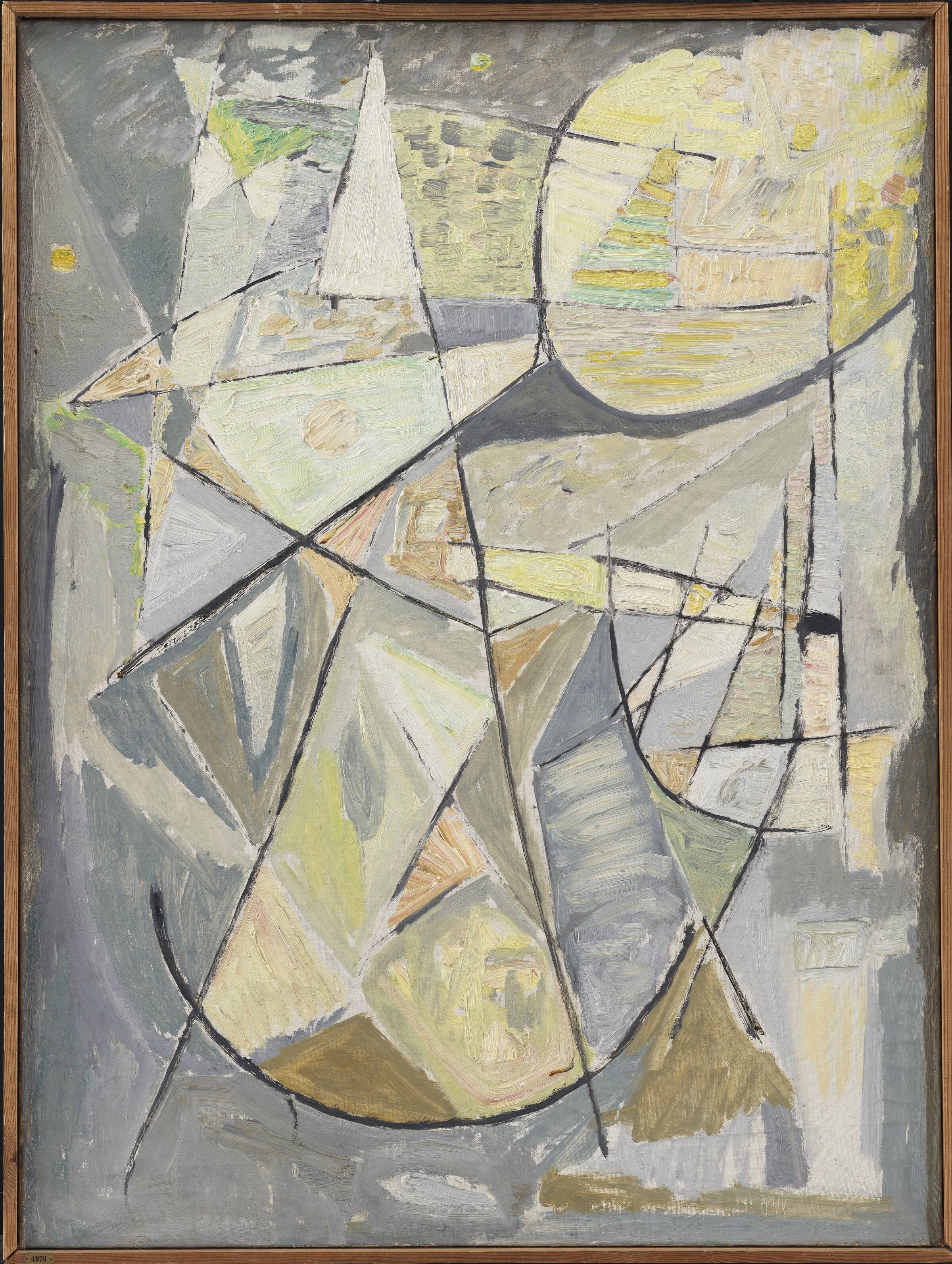 Gråvejr. Højbygård, Egill Jacobsen, 1952