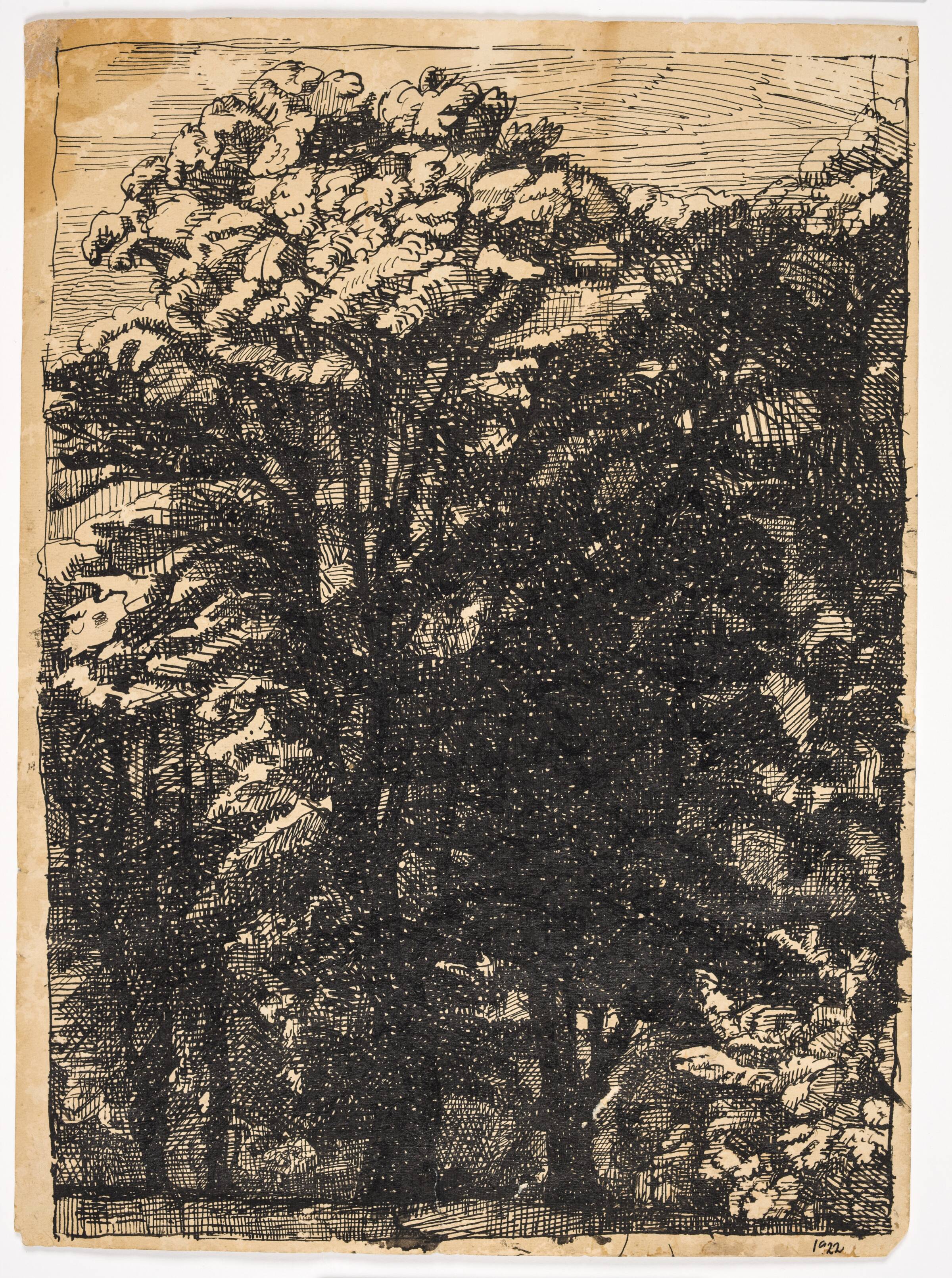 Træer, Christian Kongstad Petersen, 1922