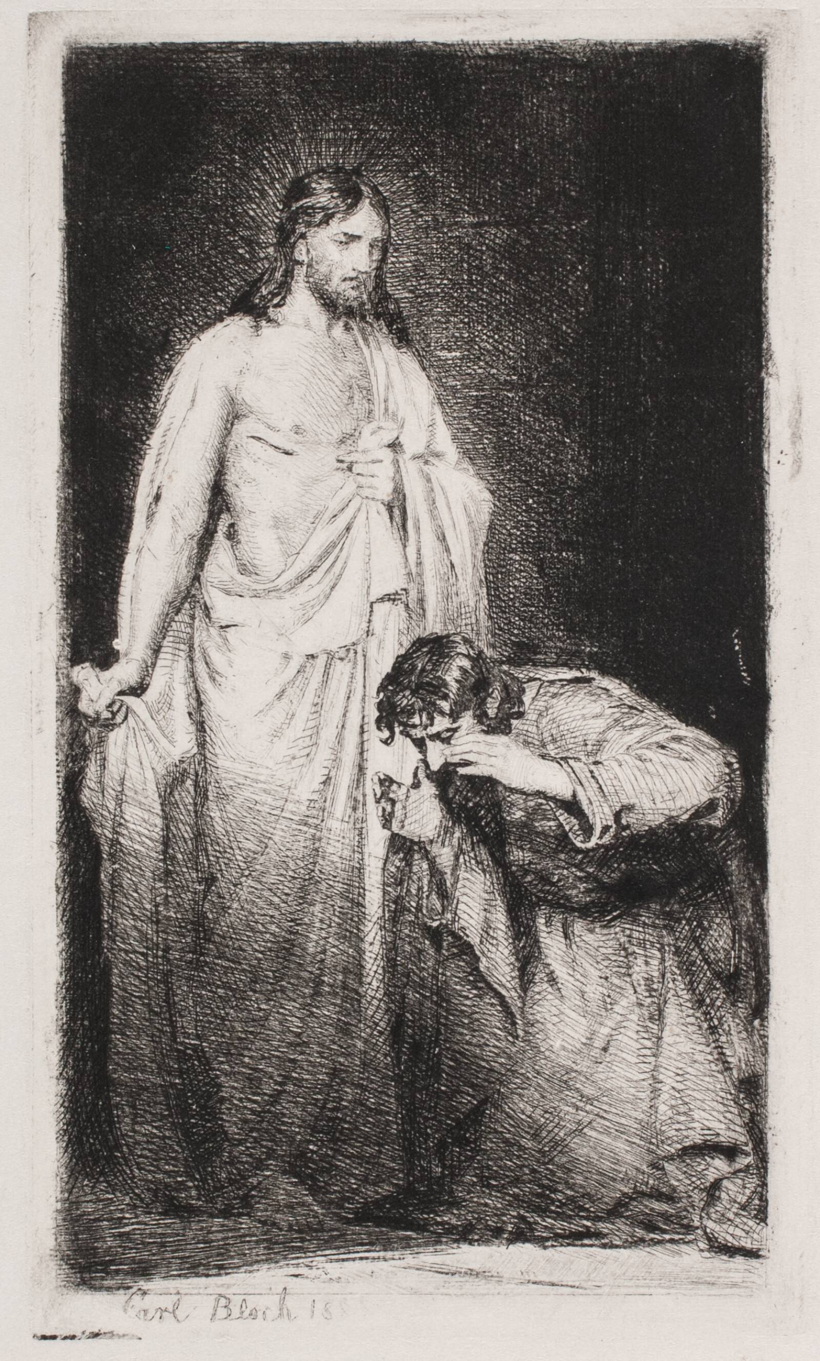 Kristus og den vantro Thomas, Carl Bloch, 1882