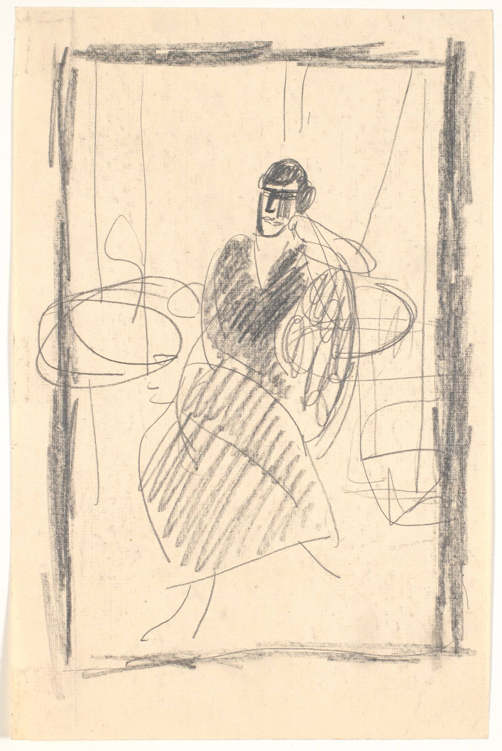 Siddende dame, Isakson, Karl, 1916-1919