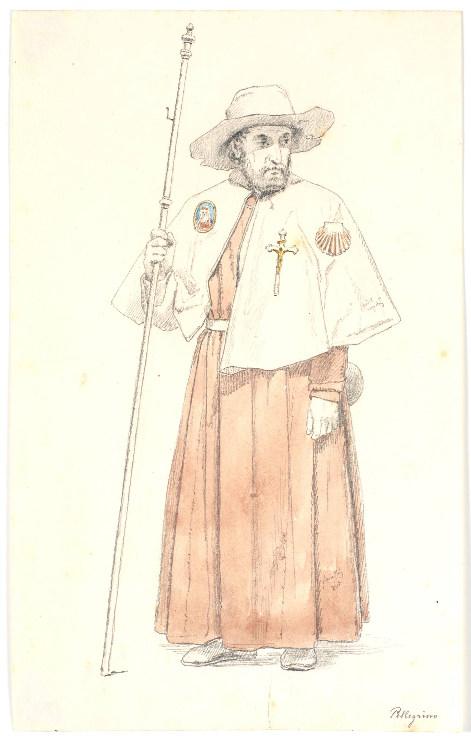 En pilgrim, Martinus Rørbye, 1840