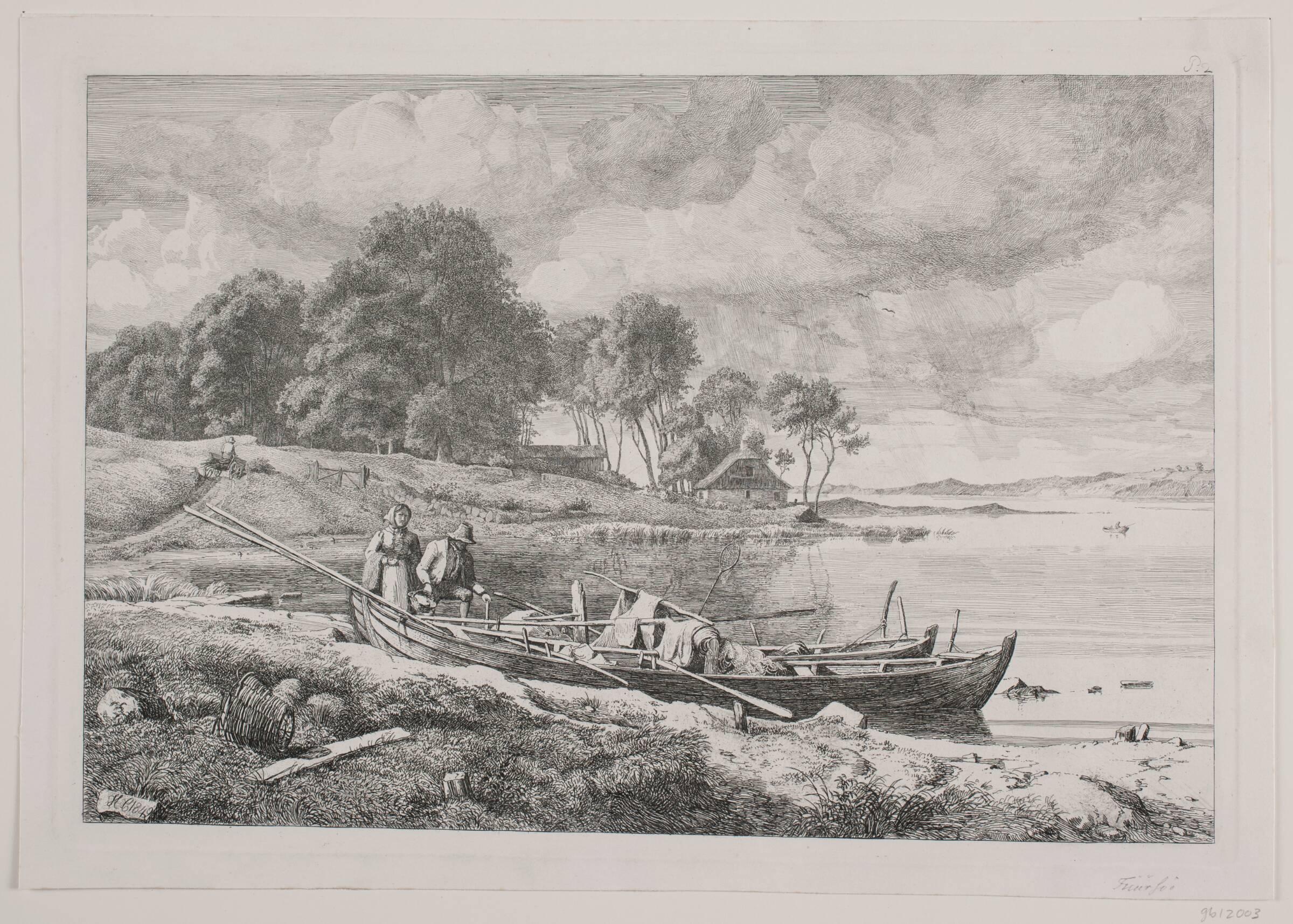 Parti ved Furesøen, Hermann Carmiencke, 1849