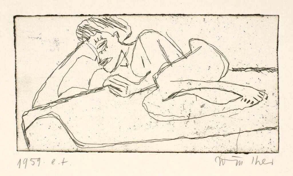 Francis liggende, pause