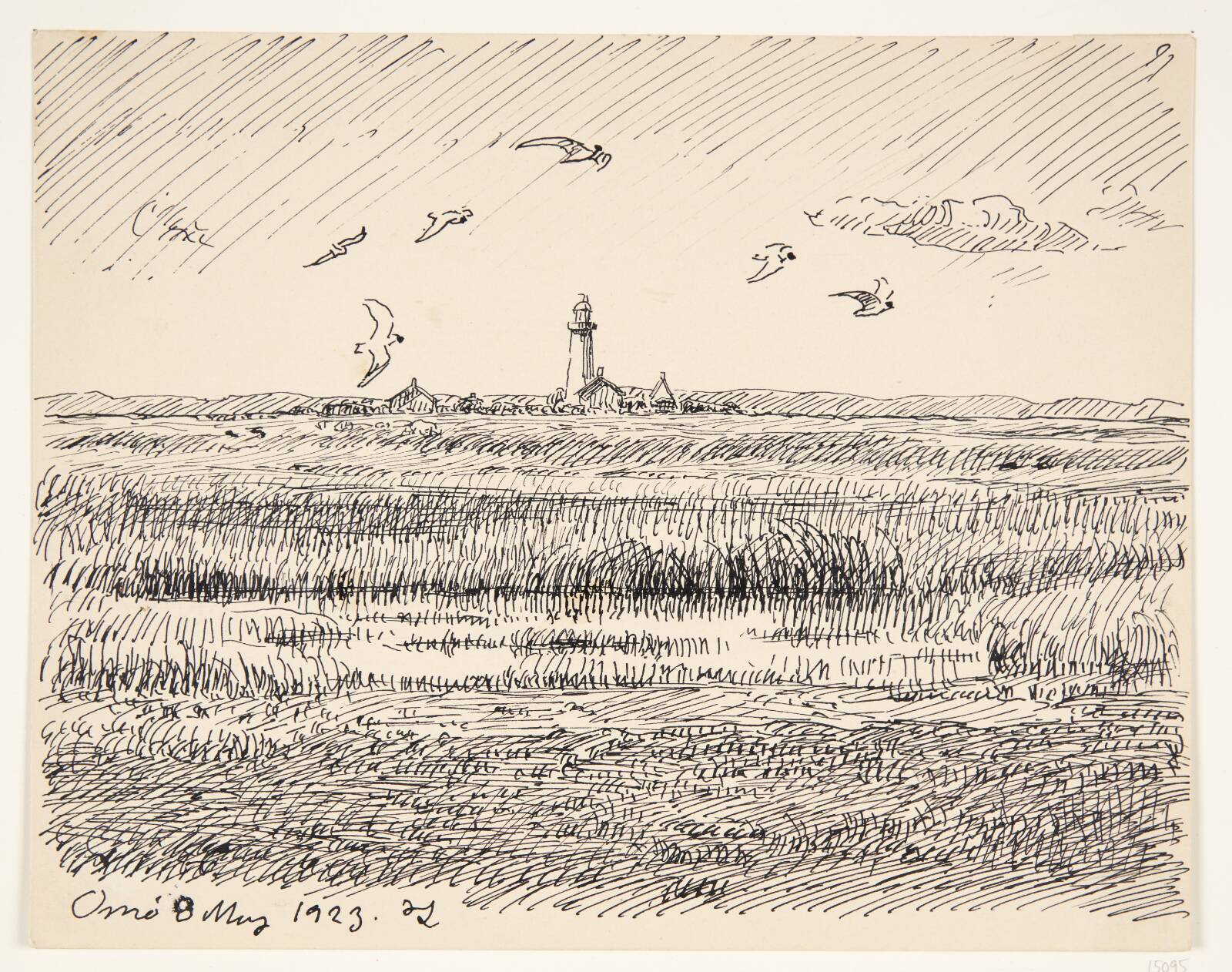 Landskab. Omø, Johannes Larsen, 1923