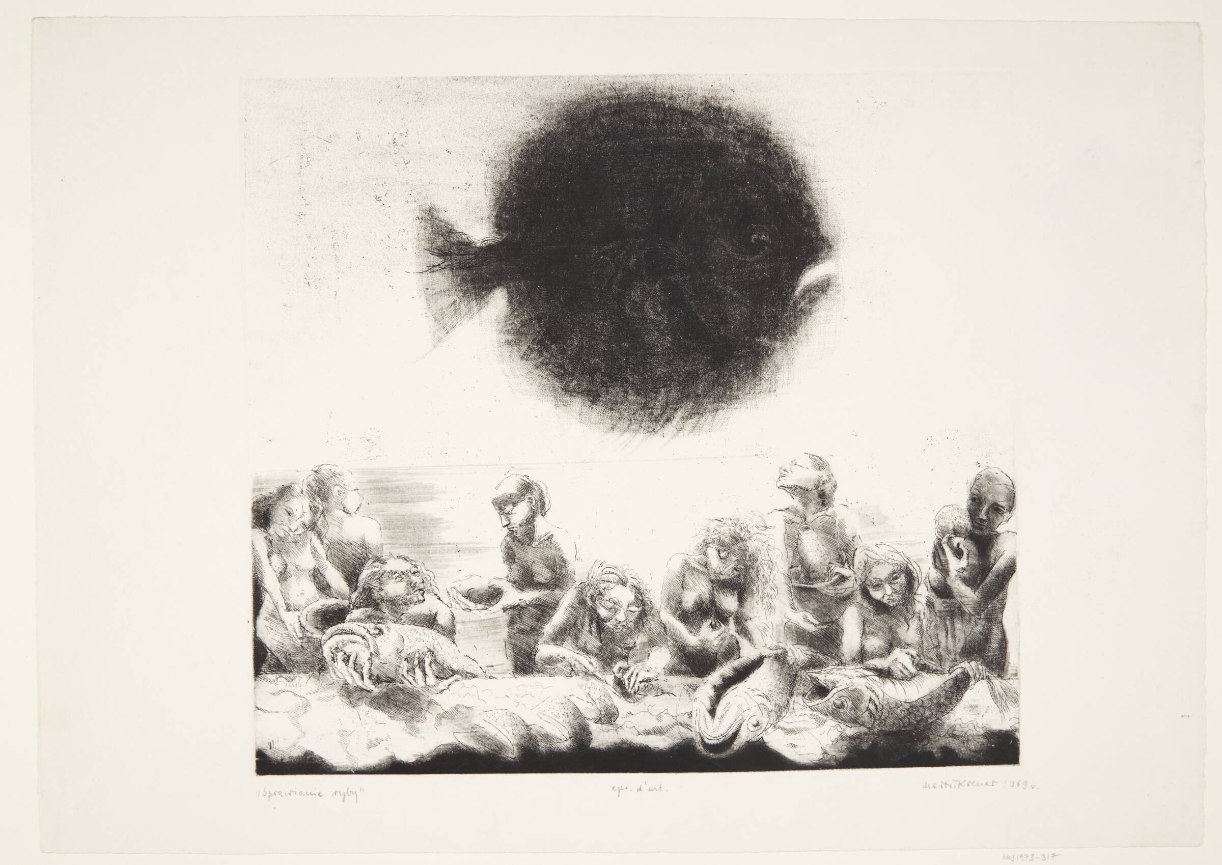 "Spawianie ryby", Marta Kremer, 1969