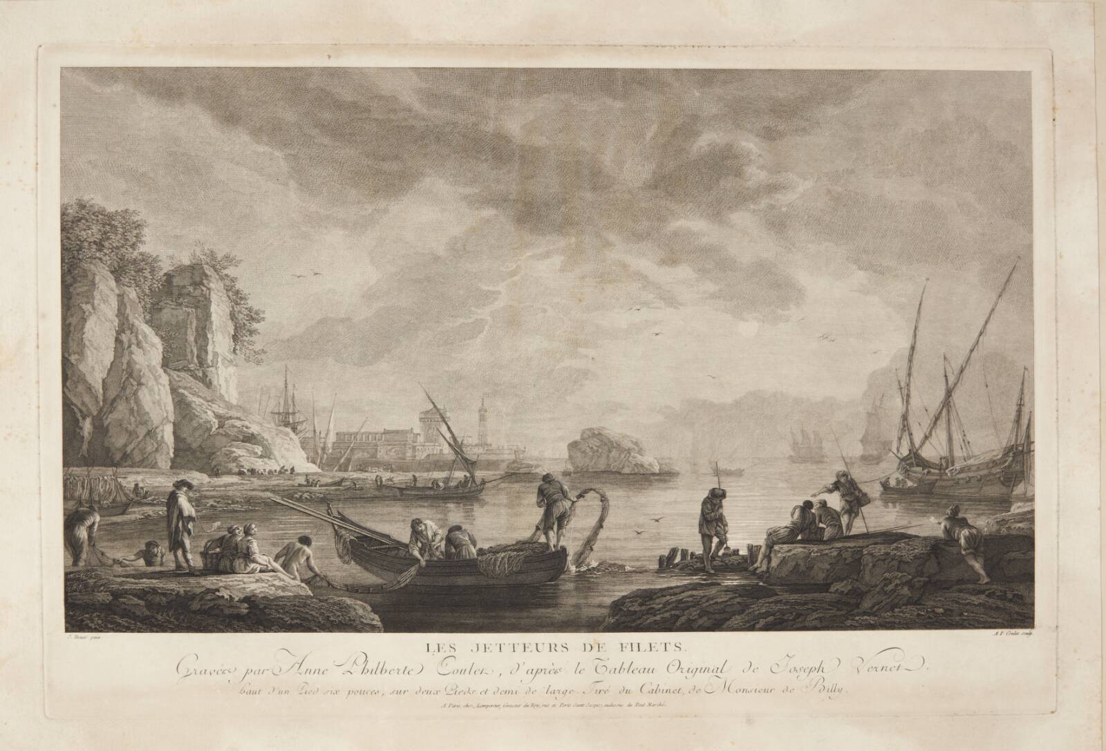 Les Jeteurs de filet, Anne Philiberte Coulet, 1767