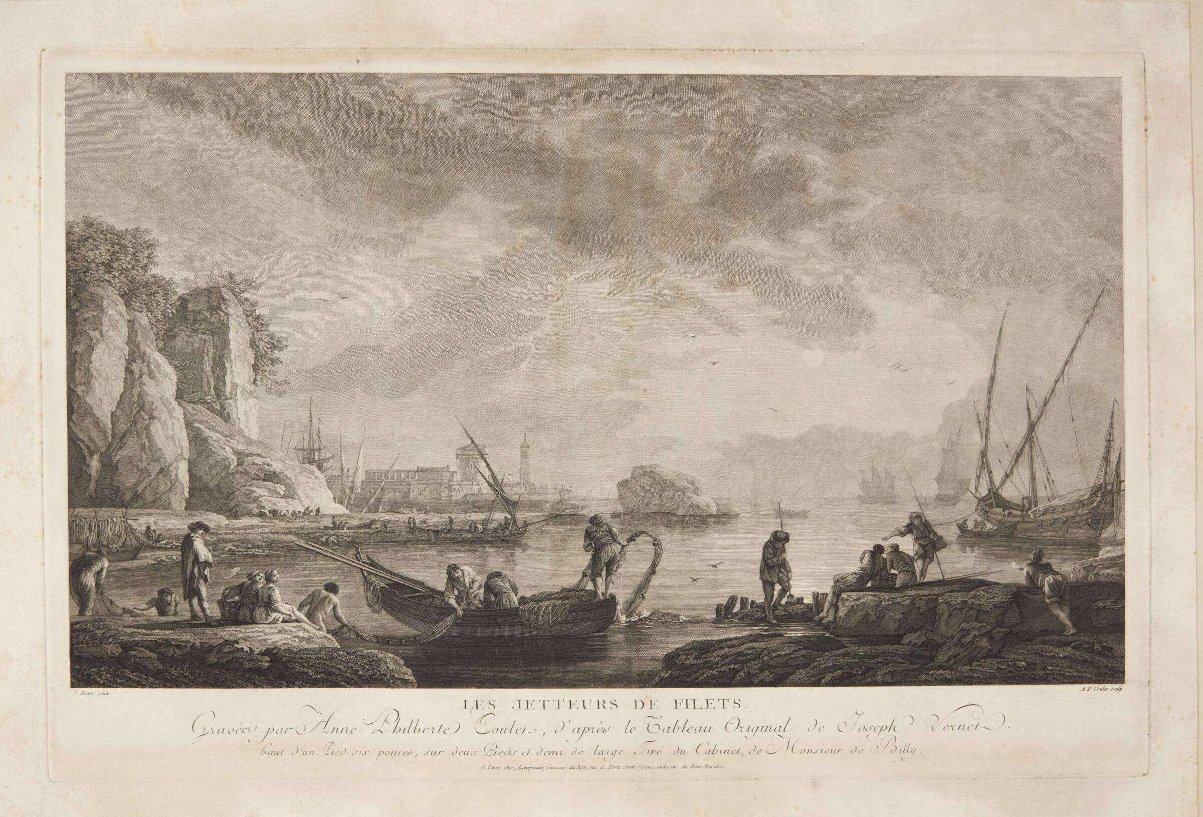 Les Jeteurs de filet, Anne Philiberte Coulet, 1767