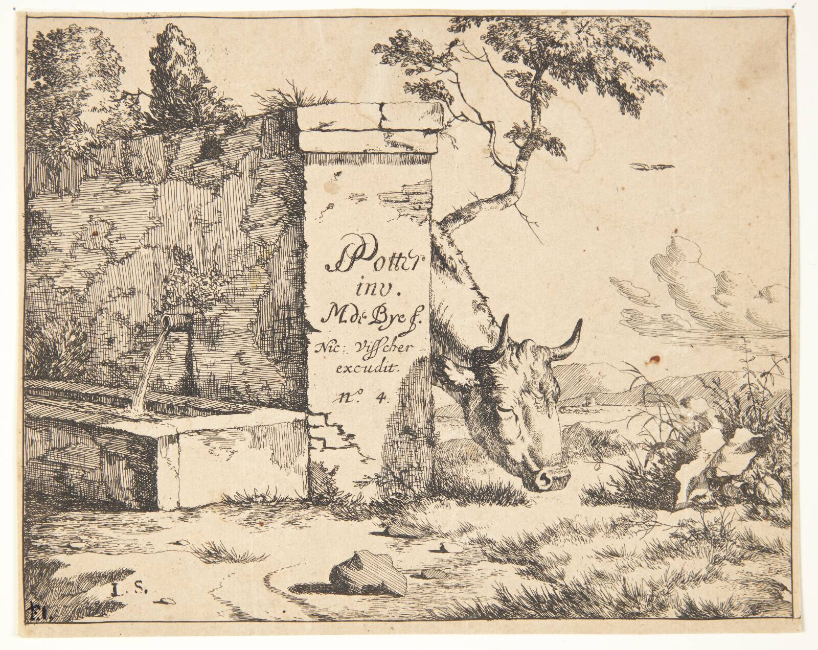 Titelblad til "Køer", Marcus de Bye, 1638-1690