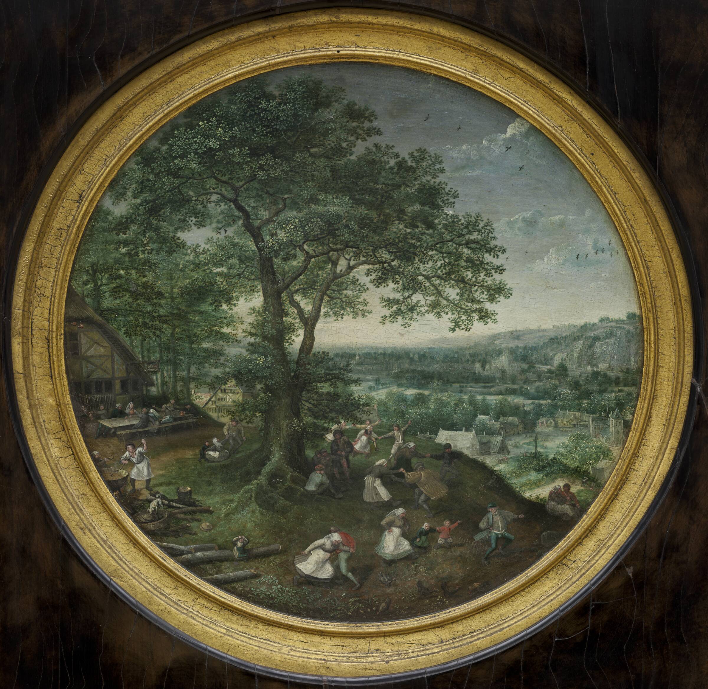 Lystige bønder i det fri (Kermesse), Lucas van Valckenborch, 1574
