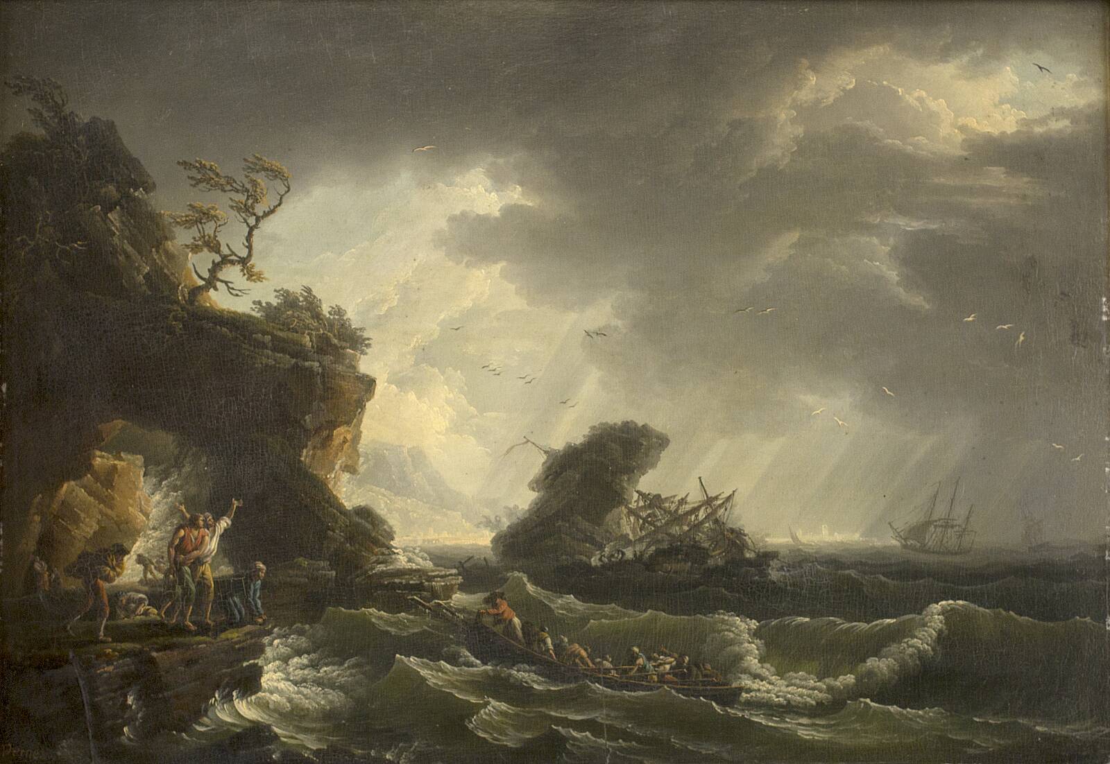 A Shipwreck, by Claude-Joseph Vernet, 1729-1789