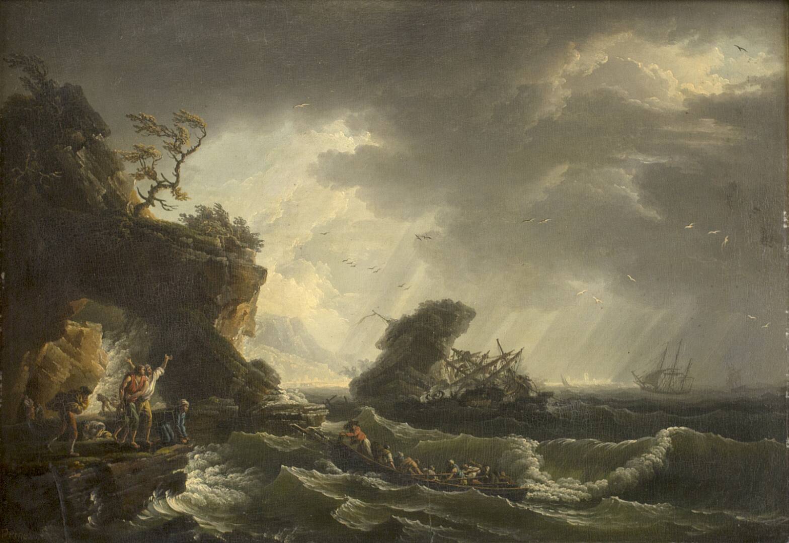 A Shipwreck, by Claude-Joseph Vernet, 1729-1789
