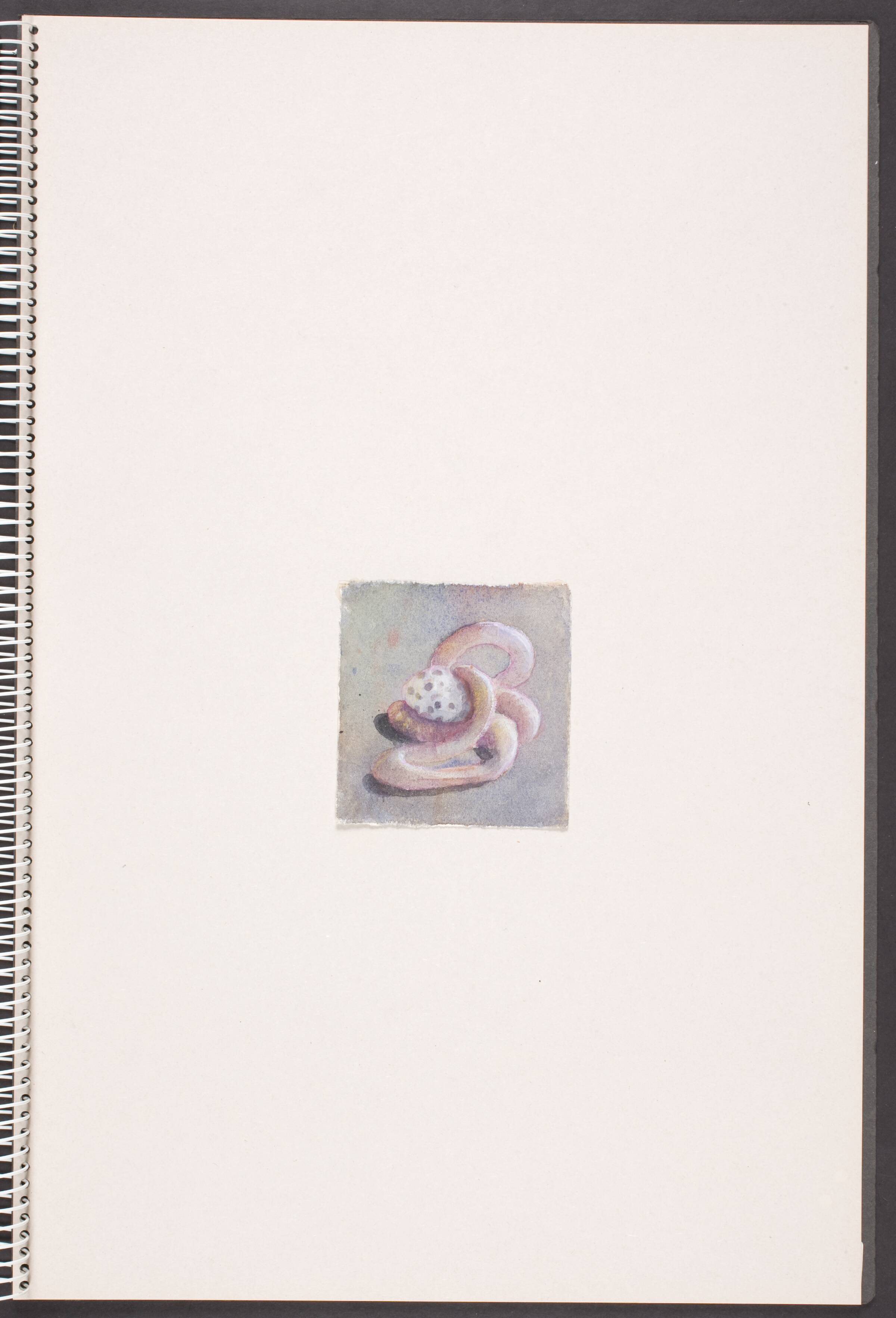 Amorf, liggende, bændelagtig figur, Michael Kvium, 1991-1993