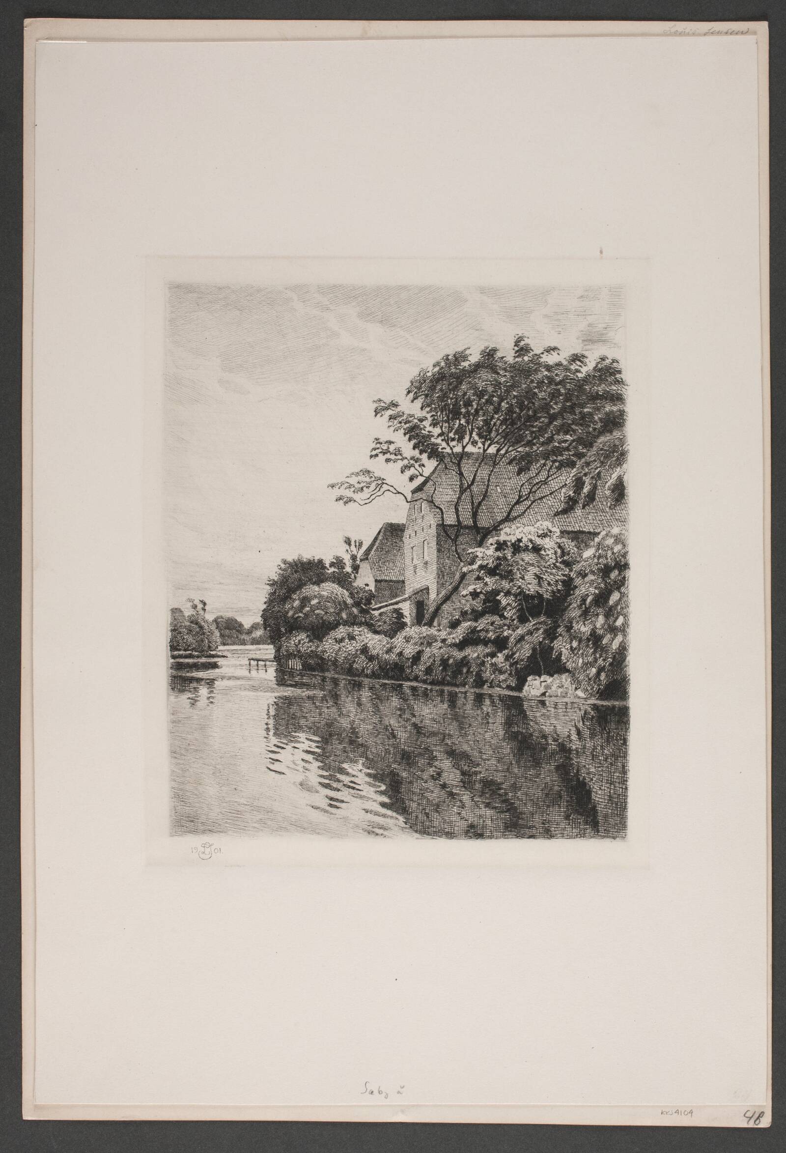 Åen ved Sæby, Louis Jensen, 1901