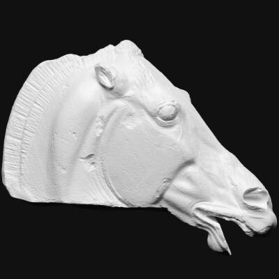 Hoved af hest, fra Selenes firspand
