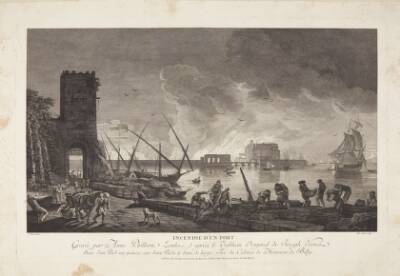 Incendie d'un port